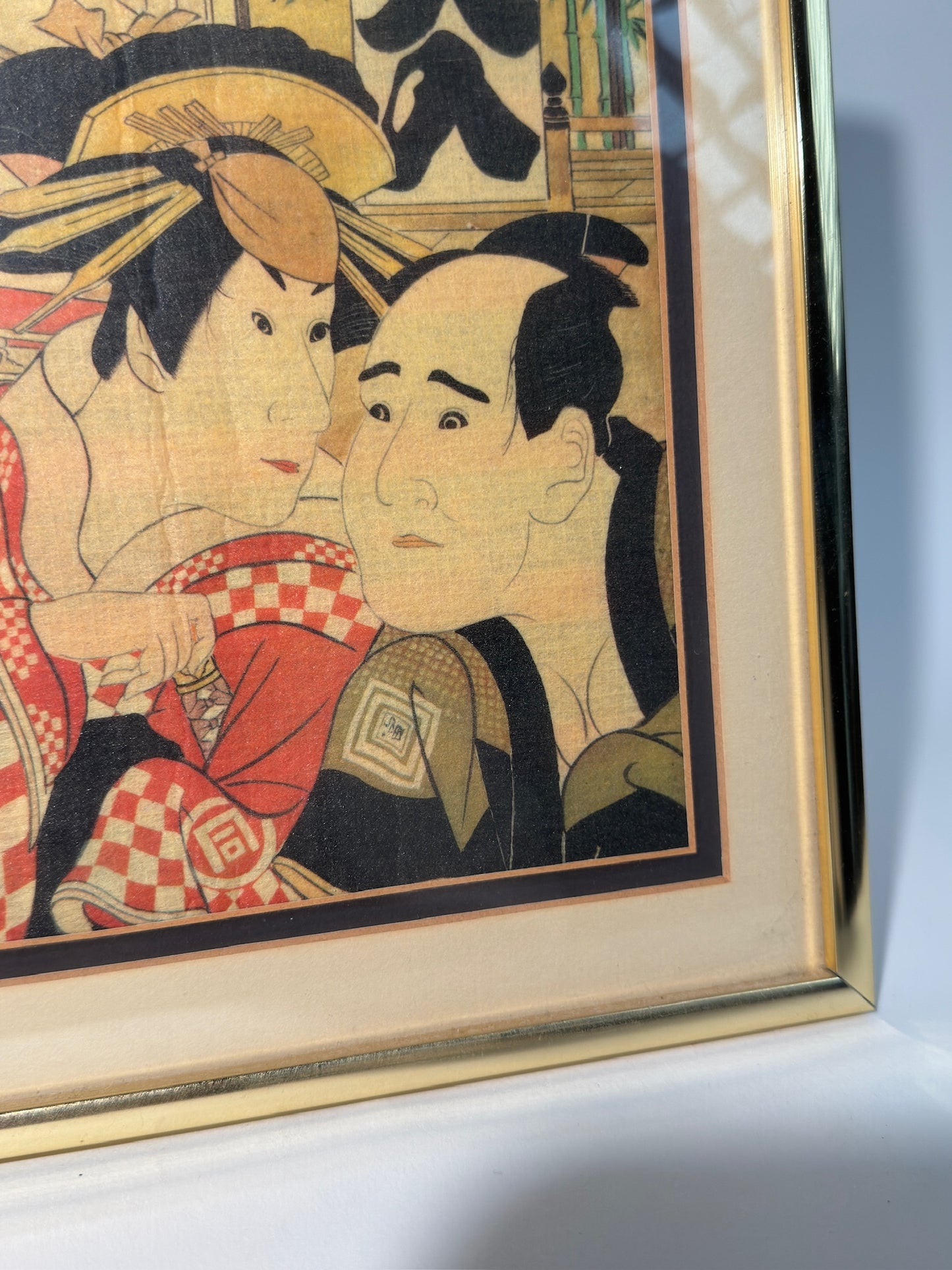 Brass Framed Japanese Print