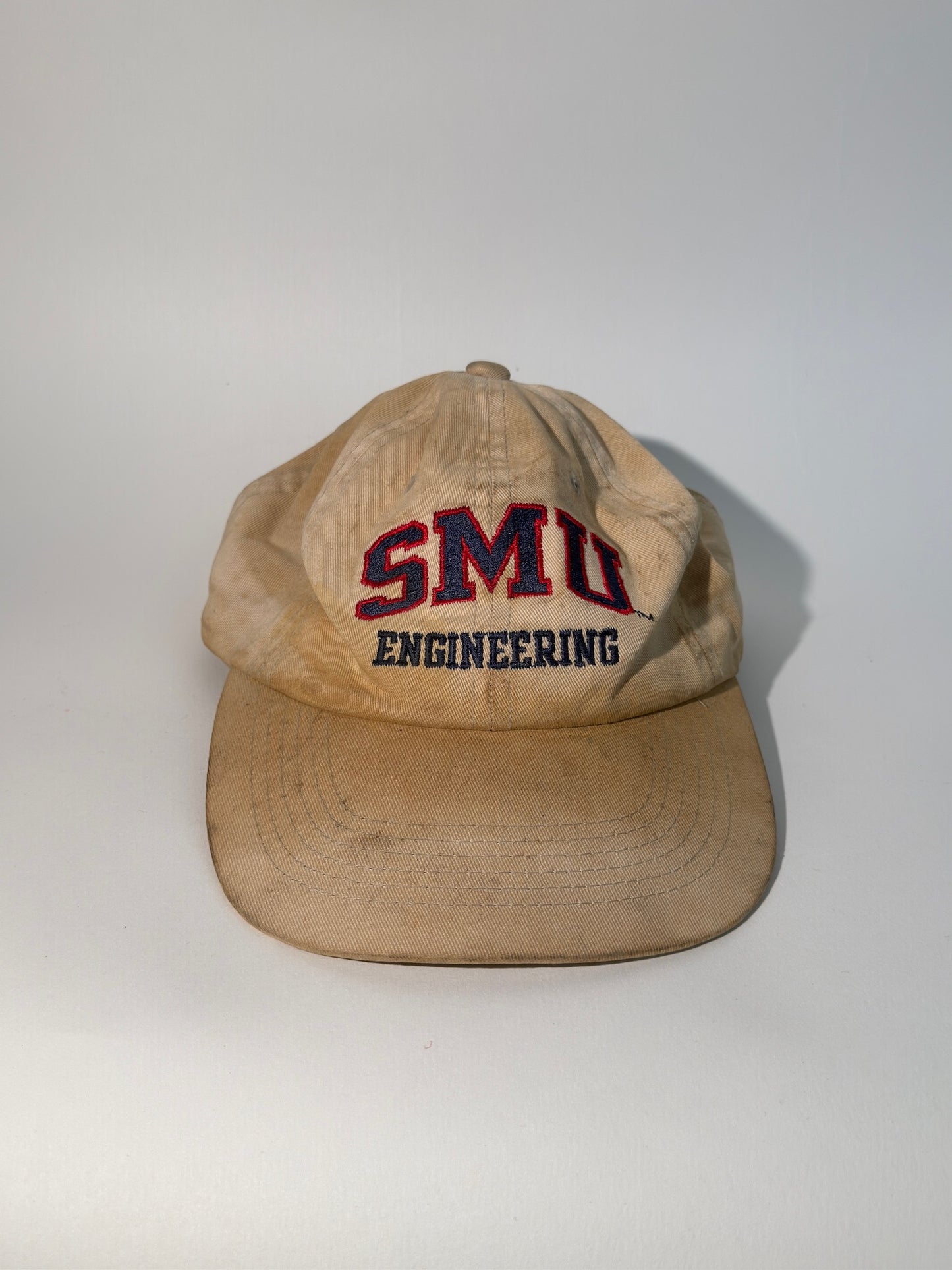 Distressed SMU Engineering Dad Hat