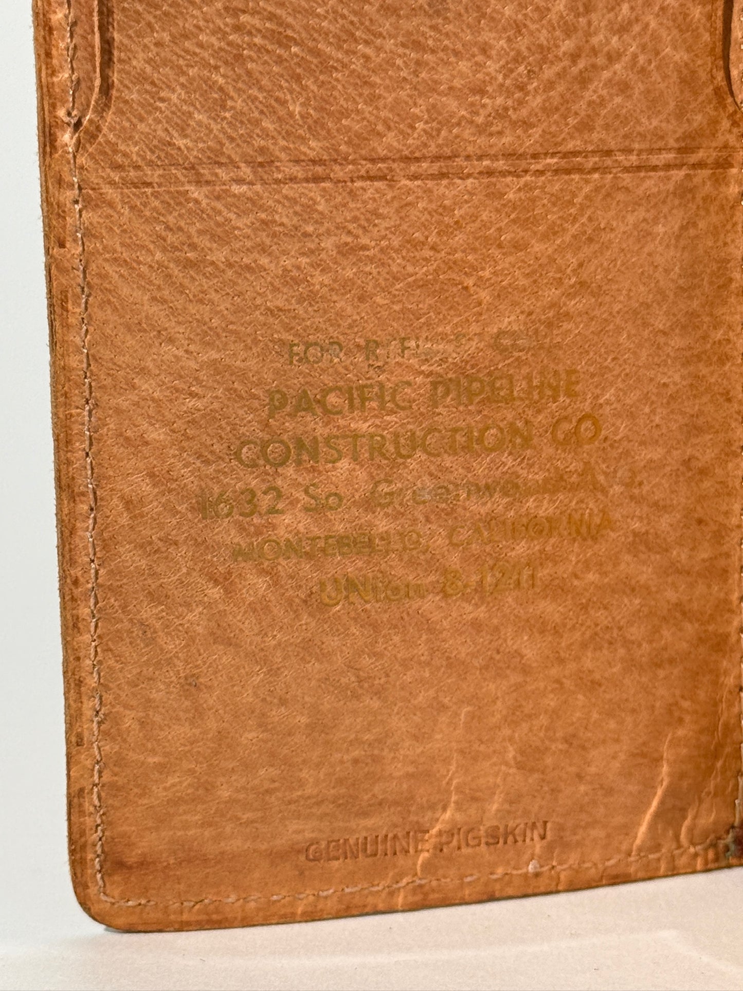 Light Brown Leather ID Case
