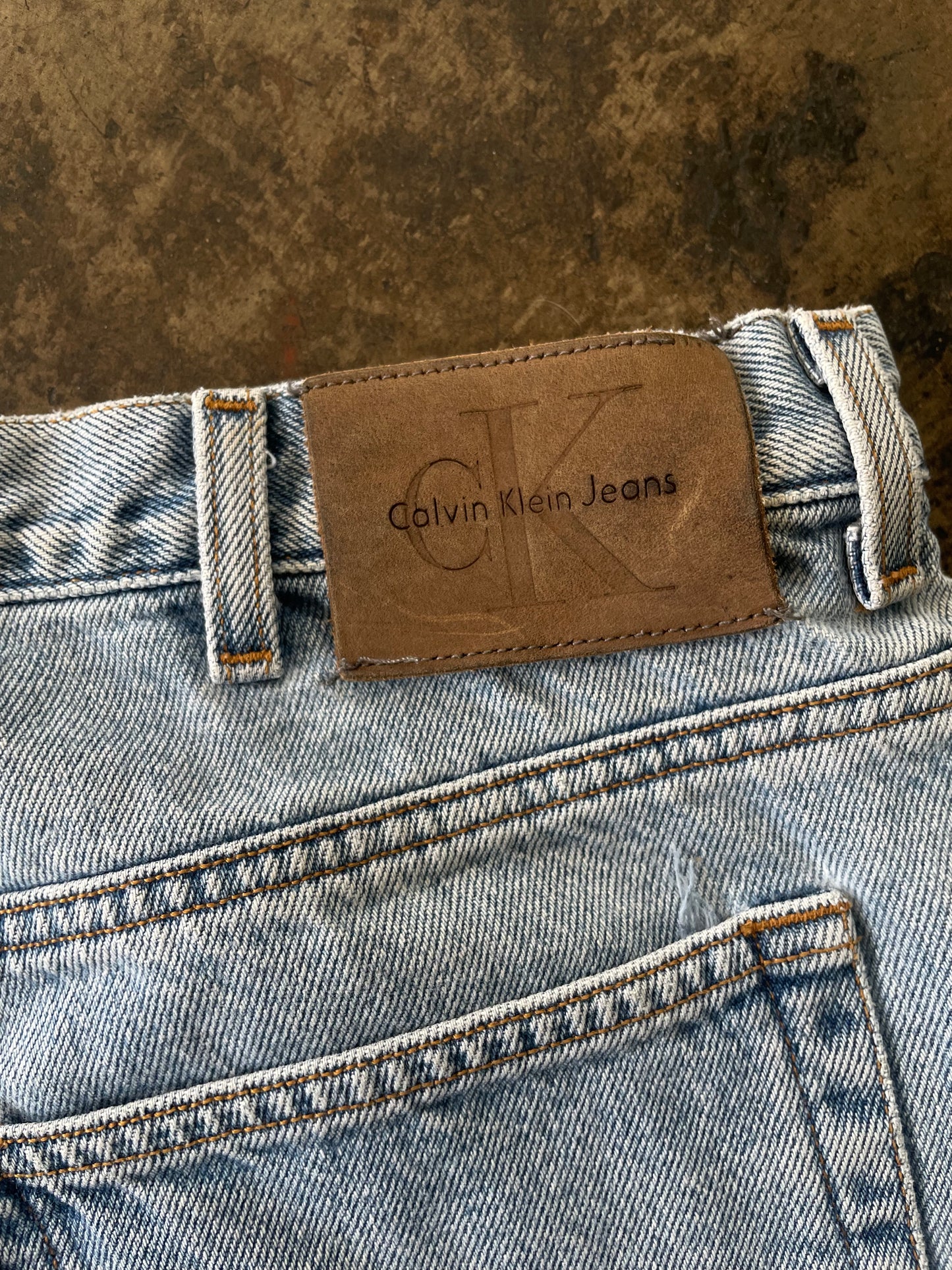Light Wash Calvin Klein Jean Shorts