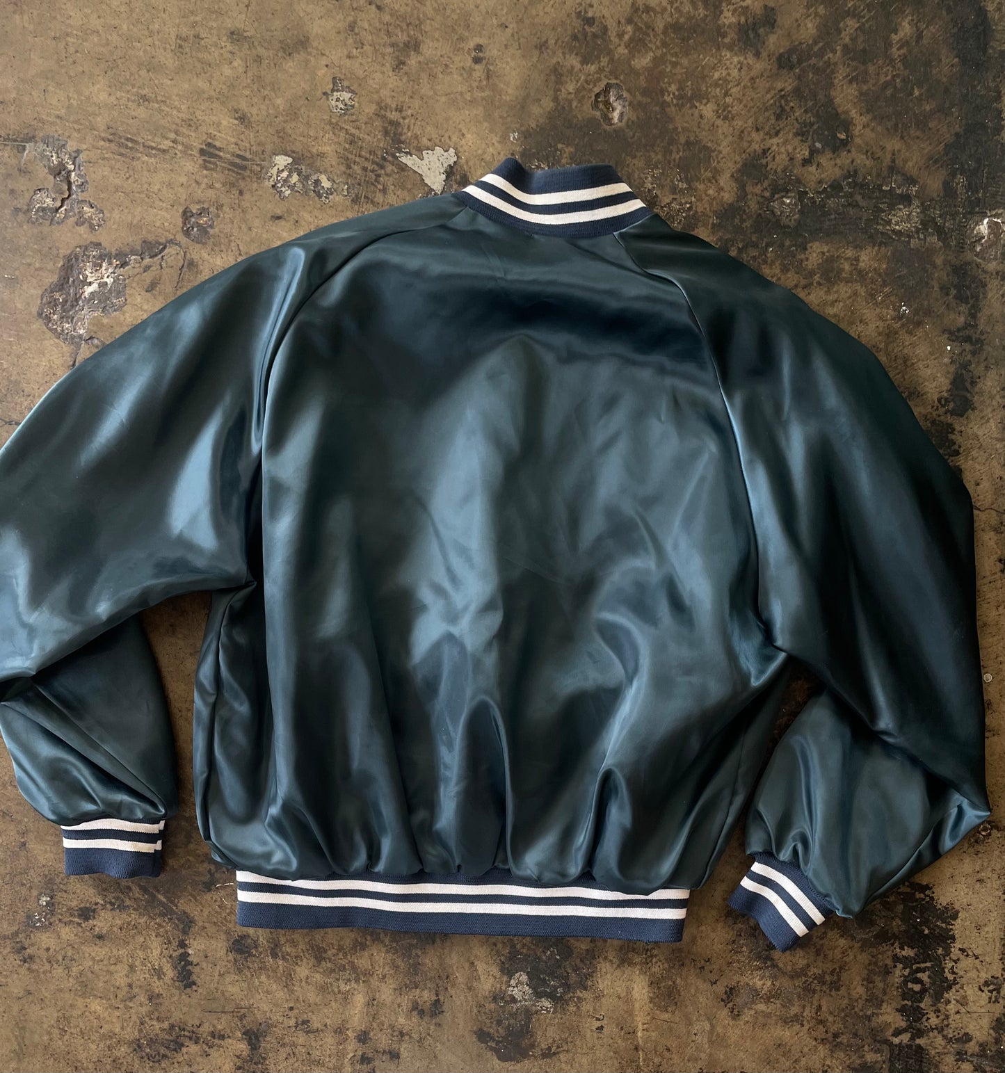 Navy Dallas Morning News Varsity Jacket