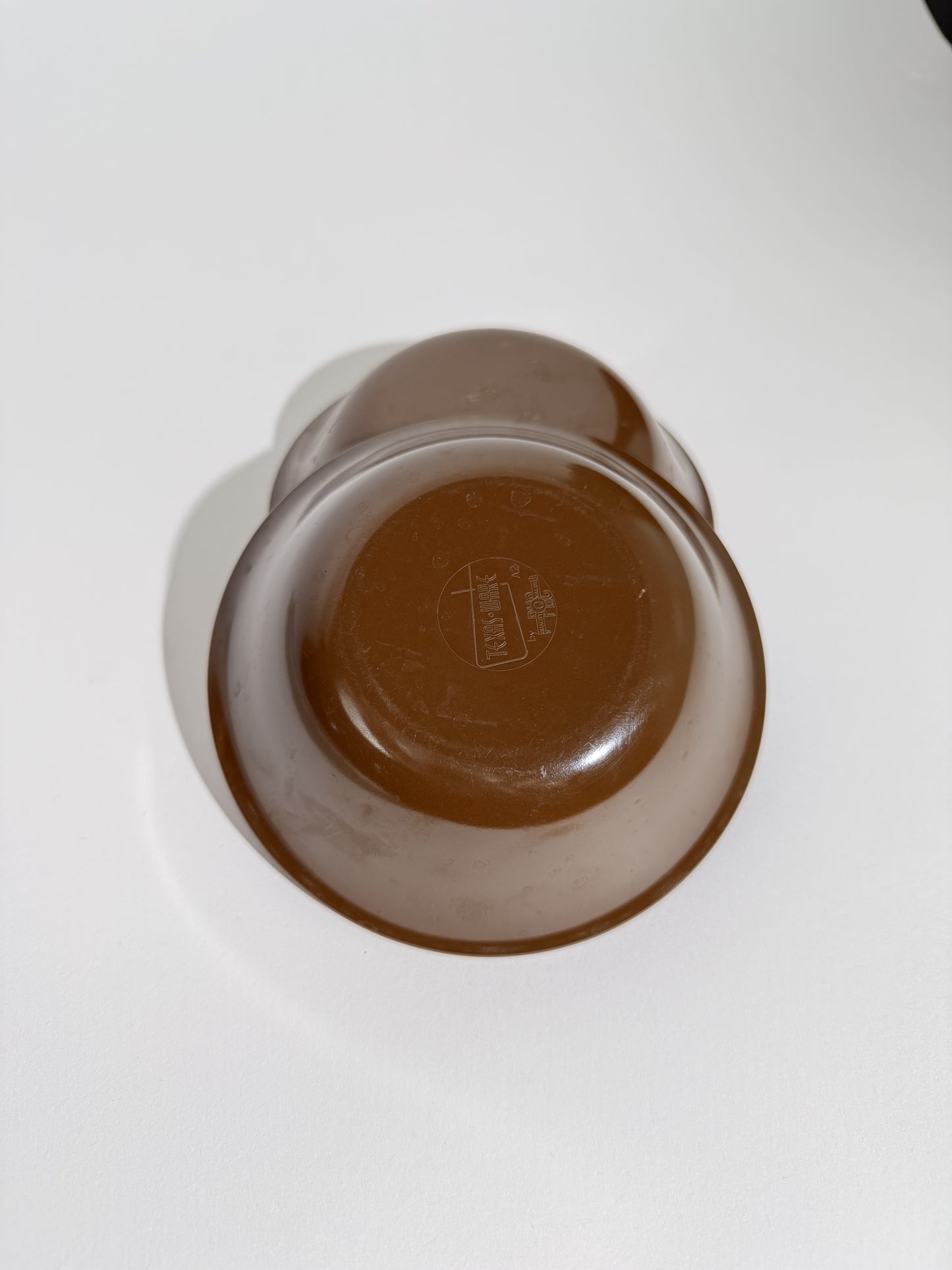 Set of 2 Small Brown Texas Ware Bowls