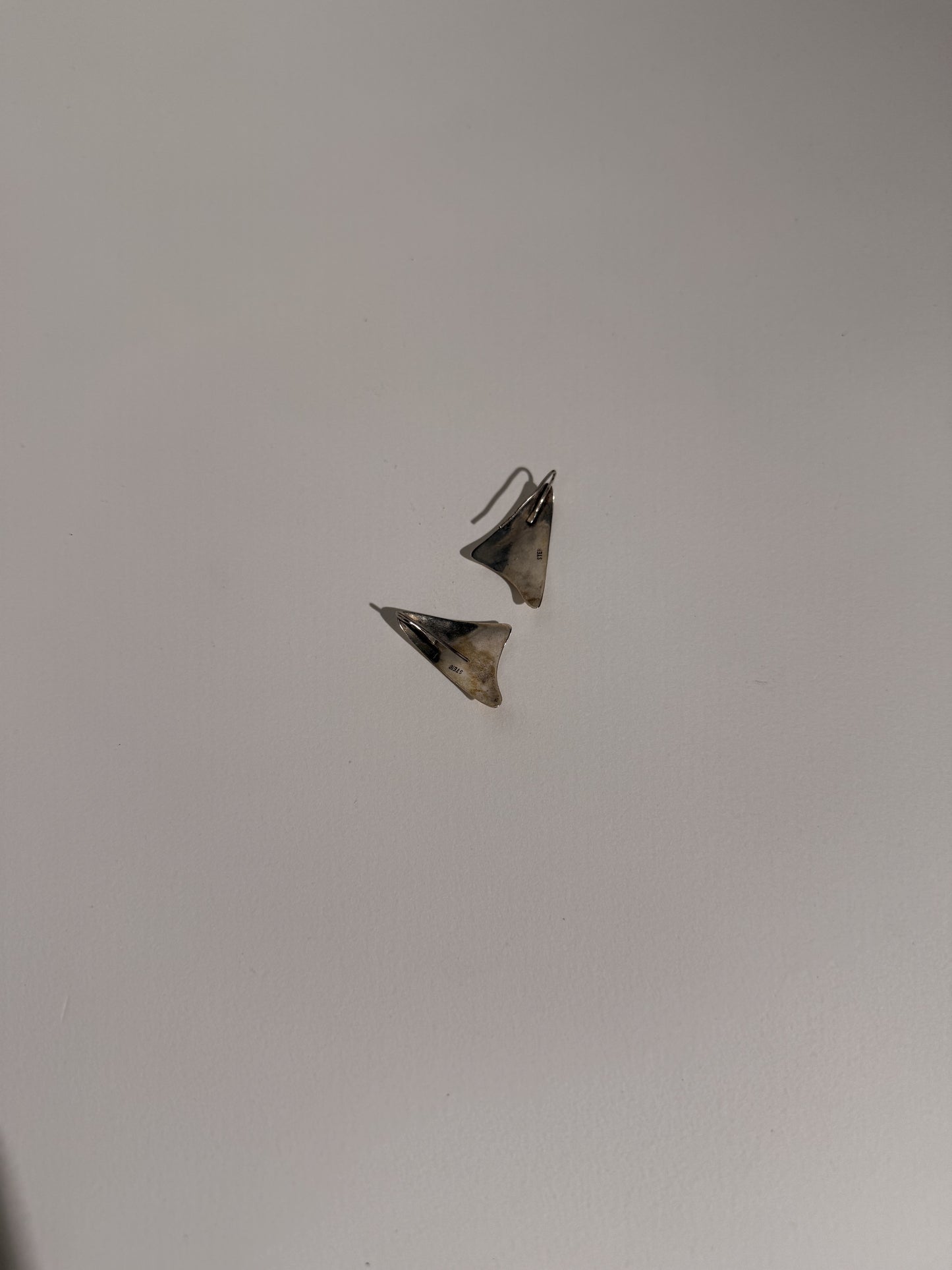 Silver Abstract Earrings