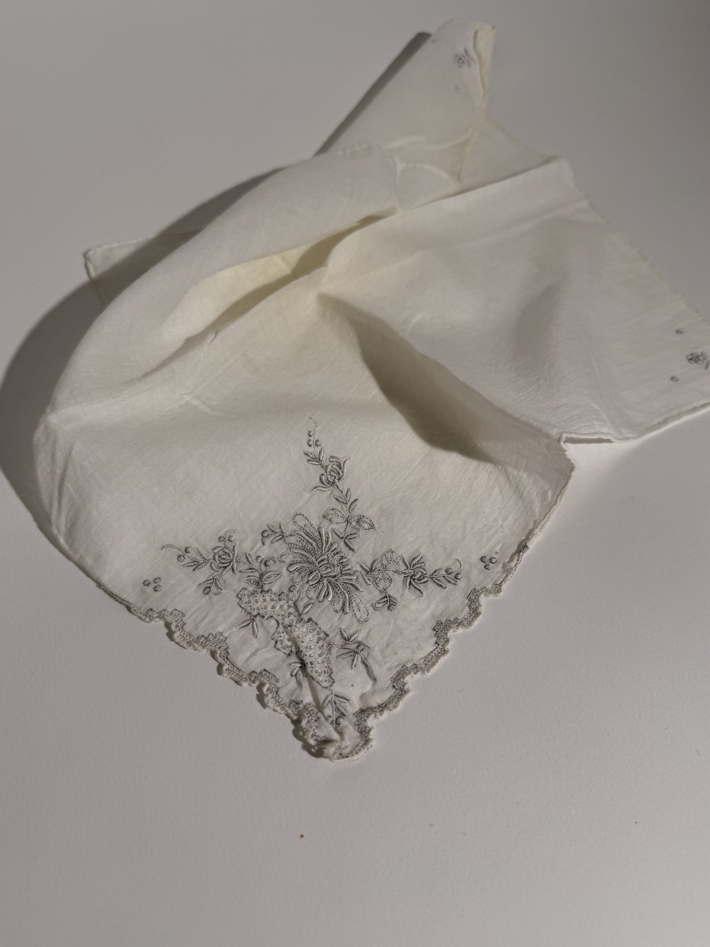 Chrysanthemum Embroidered Handkerchief