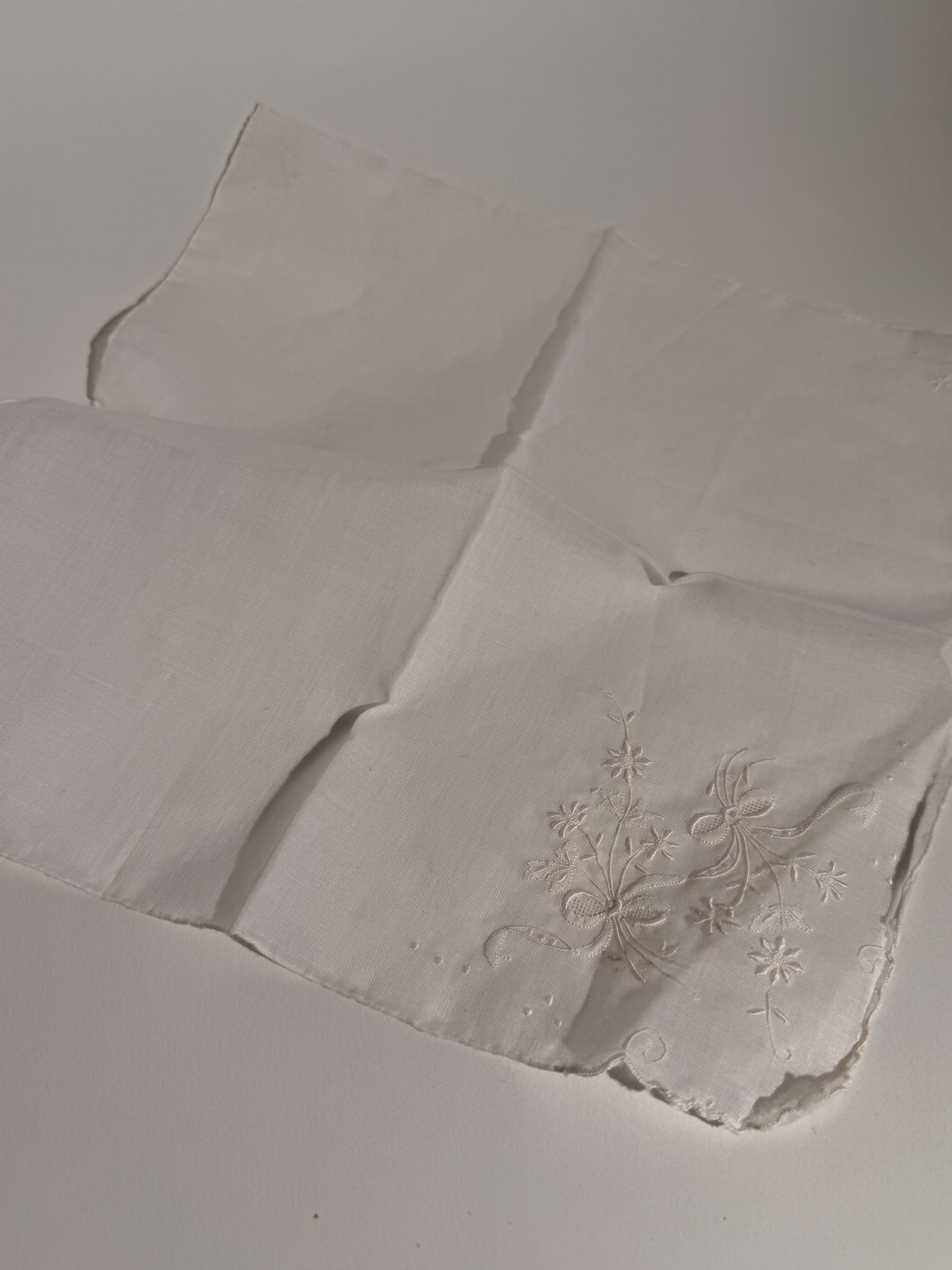 Bow + Bouquet Embroidered Handkerchief