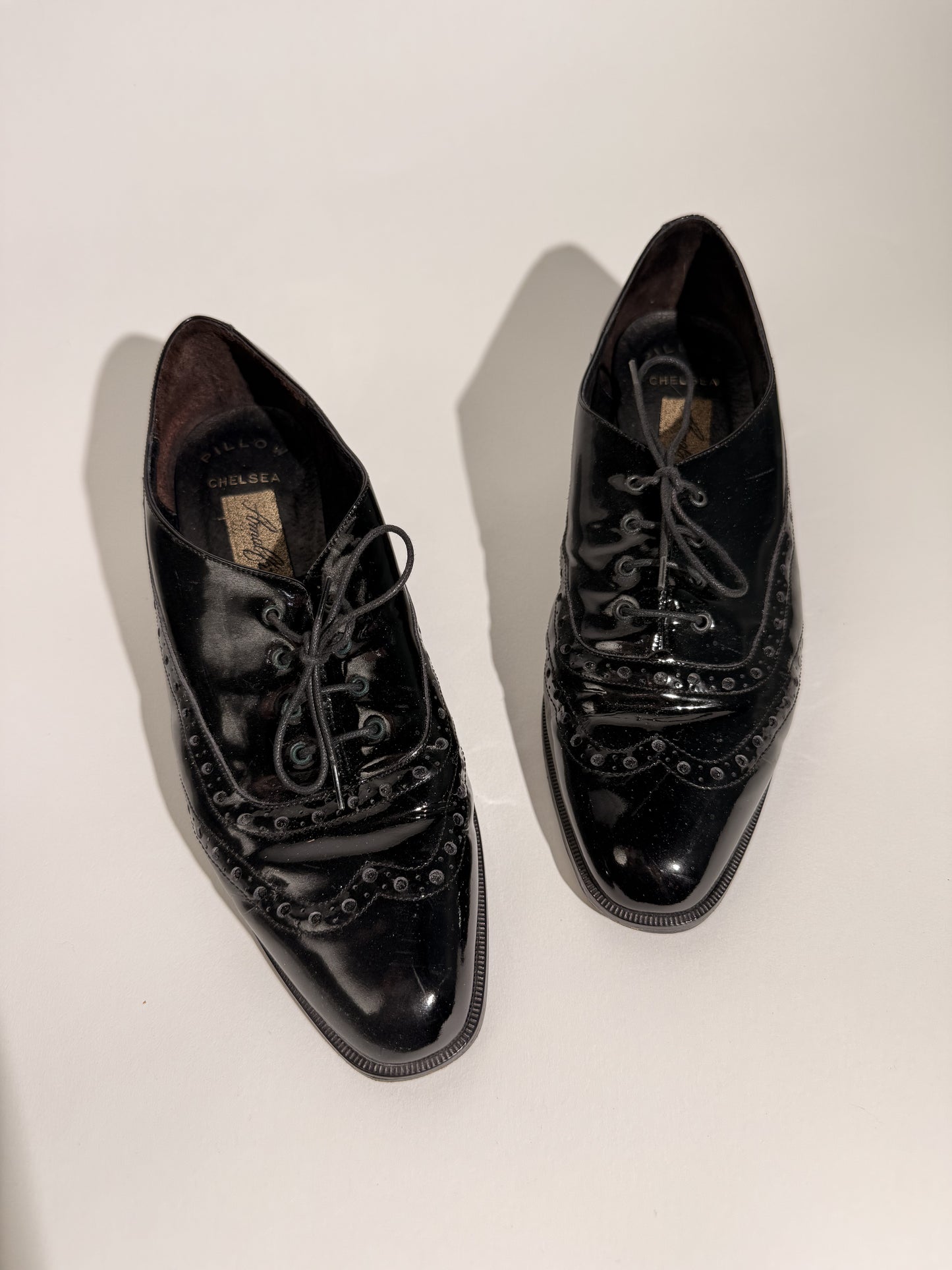 Almafi Black Patent Leather Laced Loafers