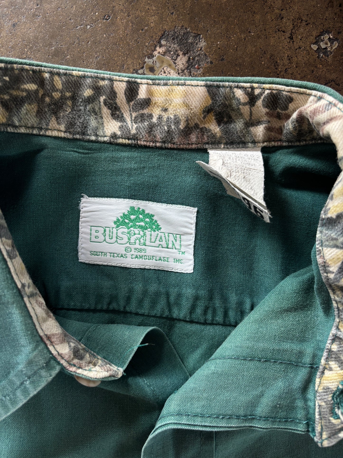 Green Bushlan Short Sleeve Button Up