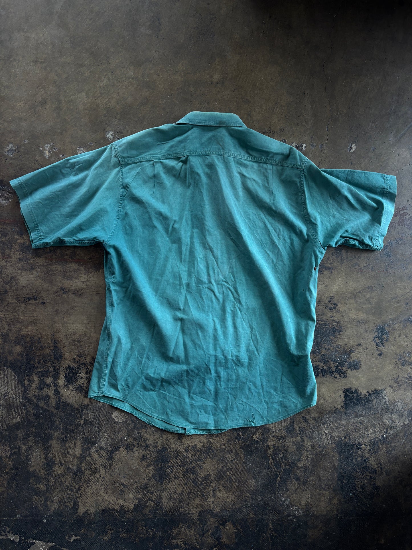 Green Bushlan Short Sleeve Button Up
