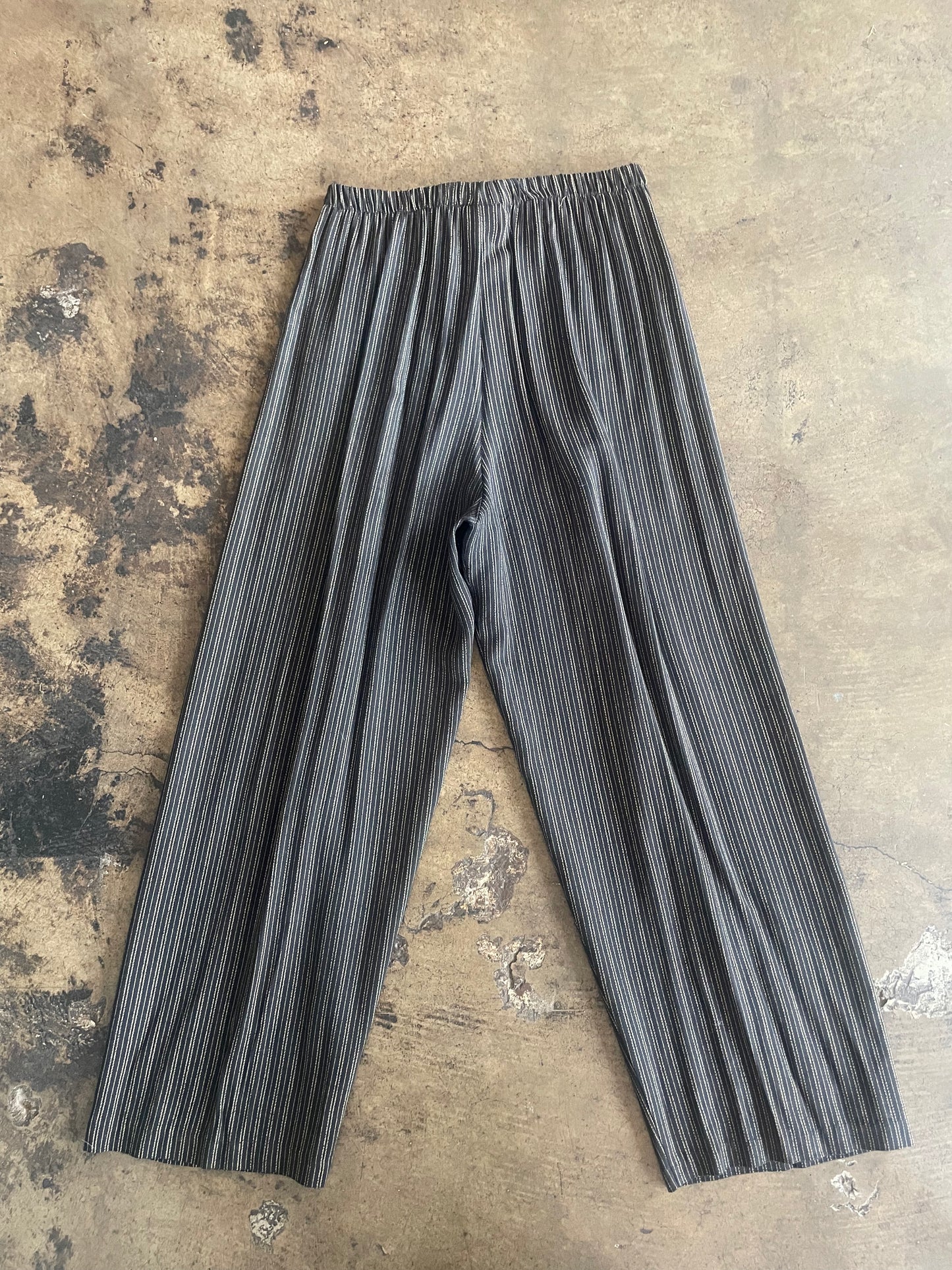 Vintage Studio Black Striped Trousers