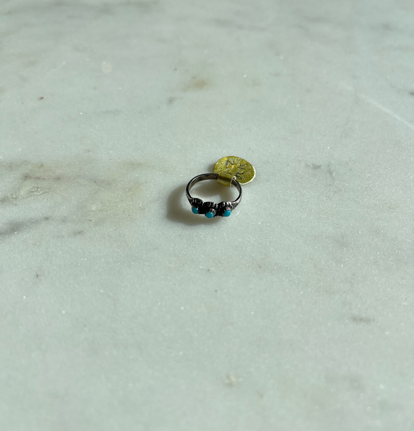 Navajo Turquoise Sterling Silver Ring 3