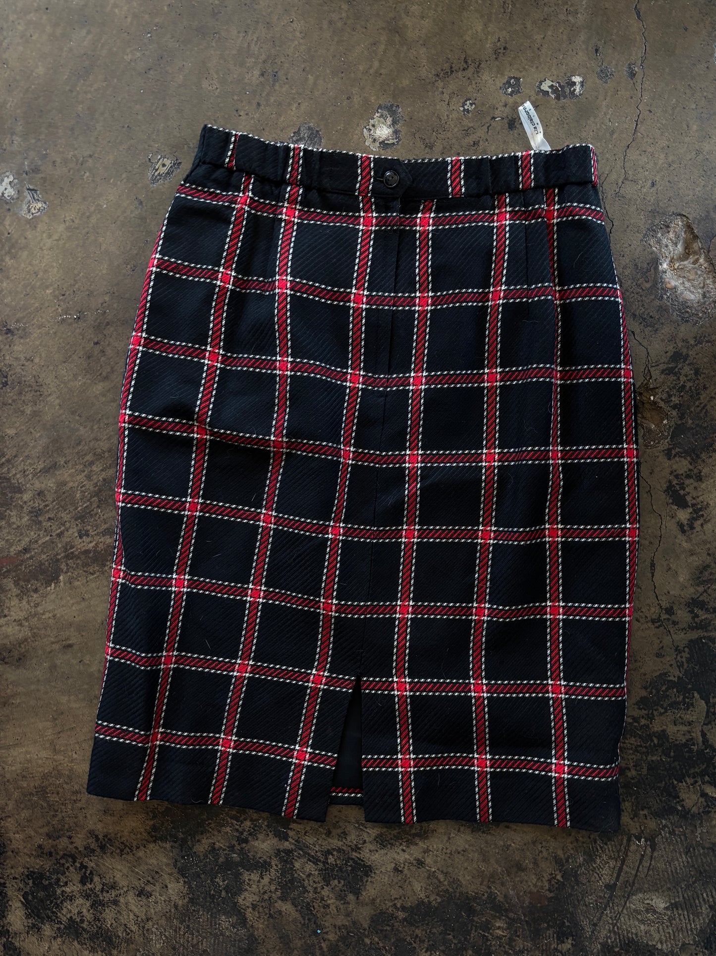Plaid Midi Skirt