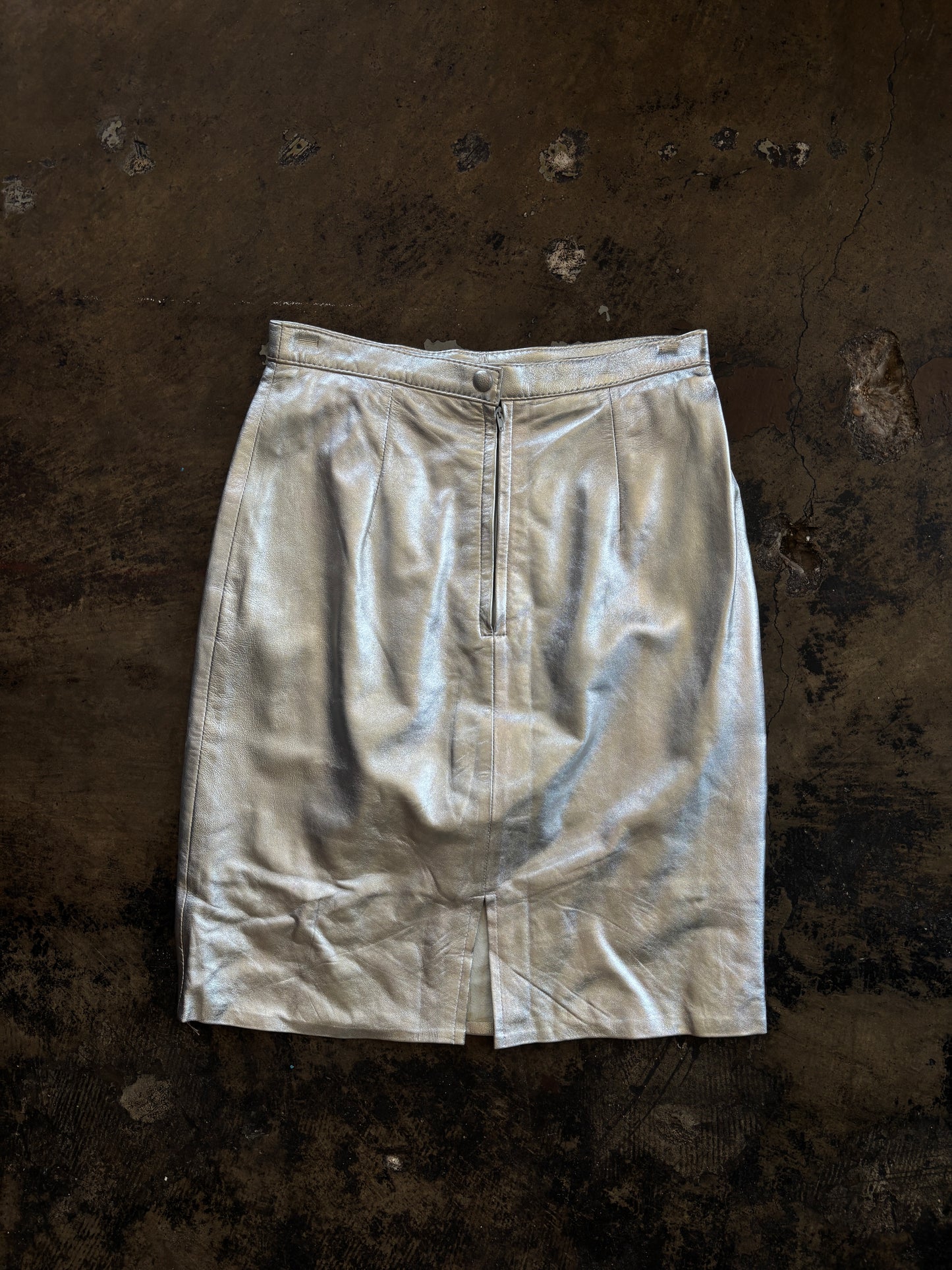 Chrome Midi Skirt