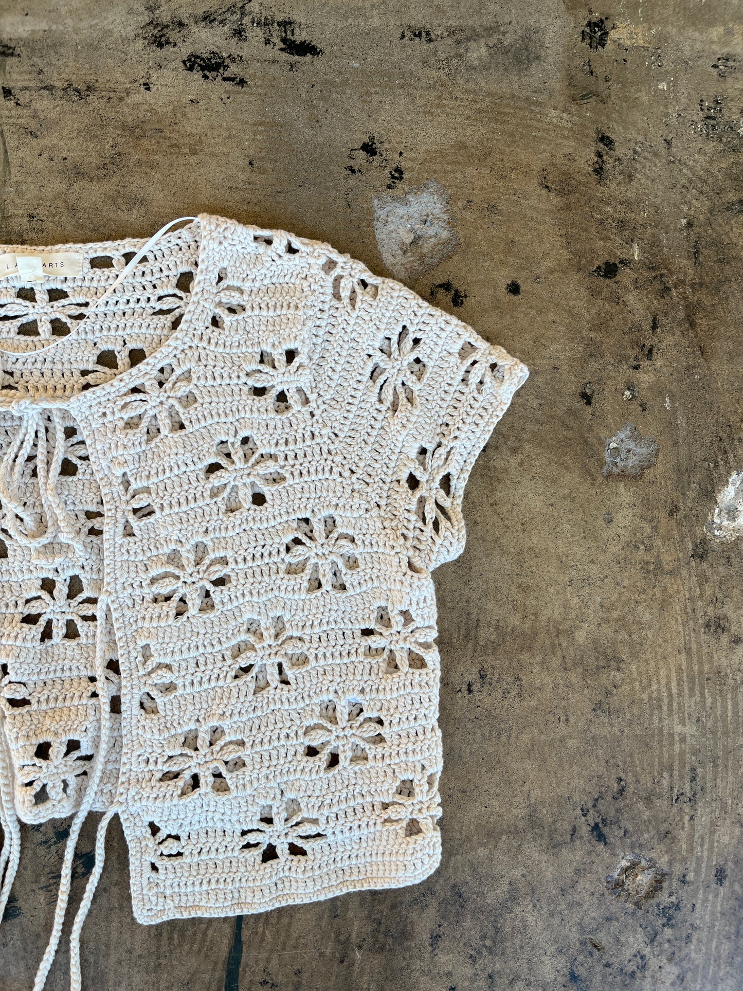 Crochet Tie Front Top