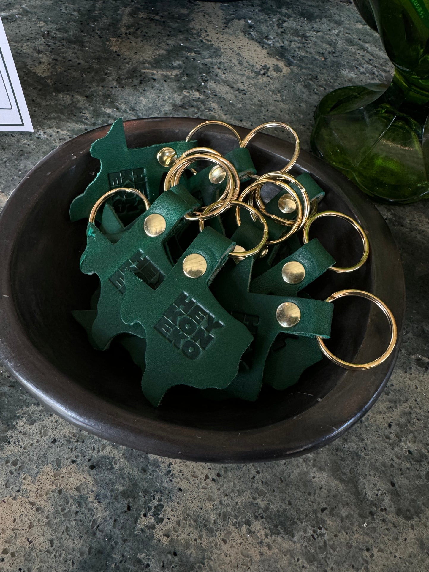 Hey Koneko Leather Key Ring