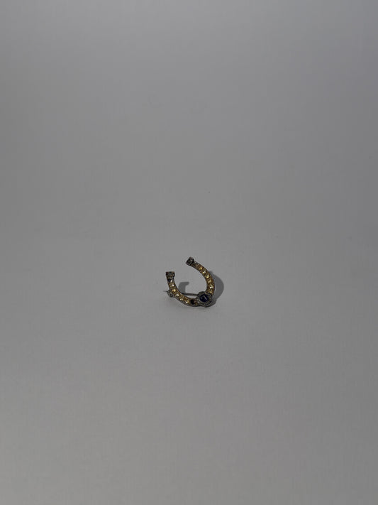Lion's Club Silver Horseshoe Pin