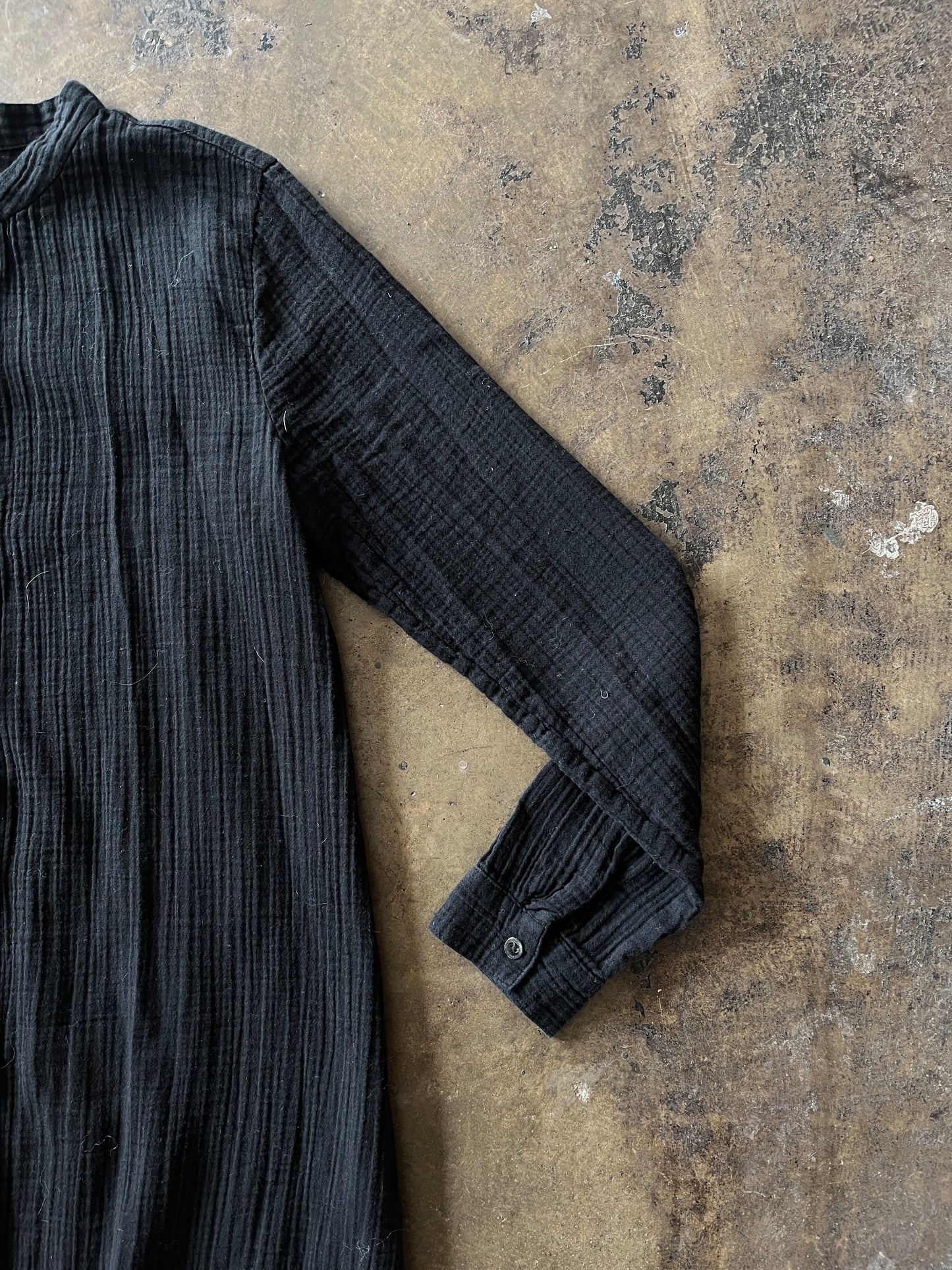 Black Eileen Fisher Button Front Dress