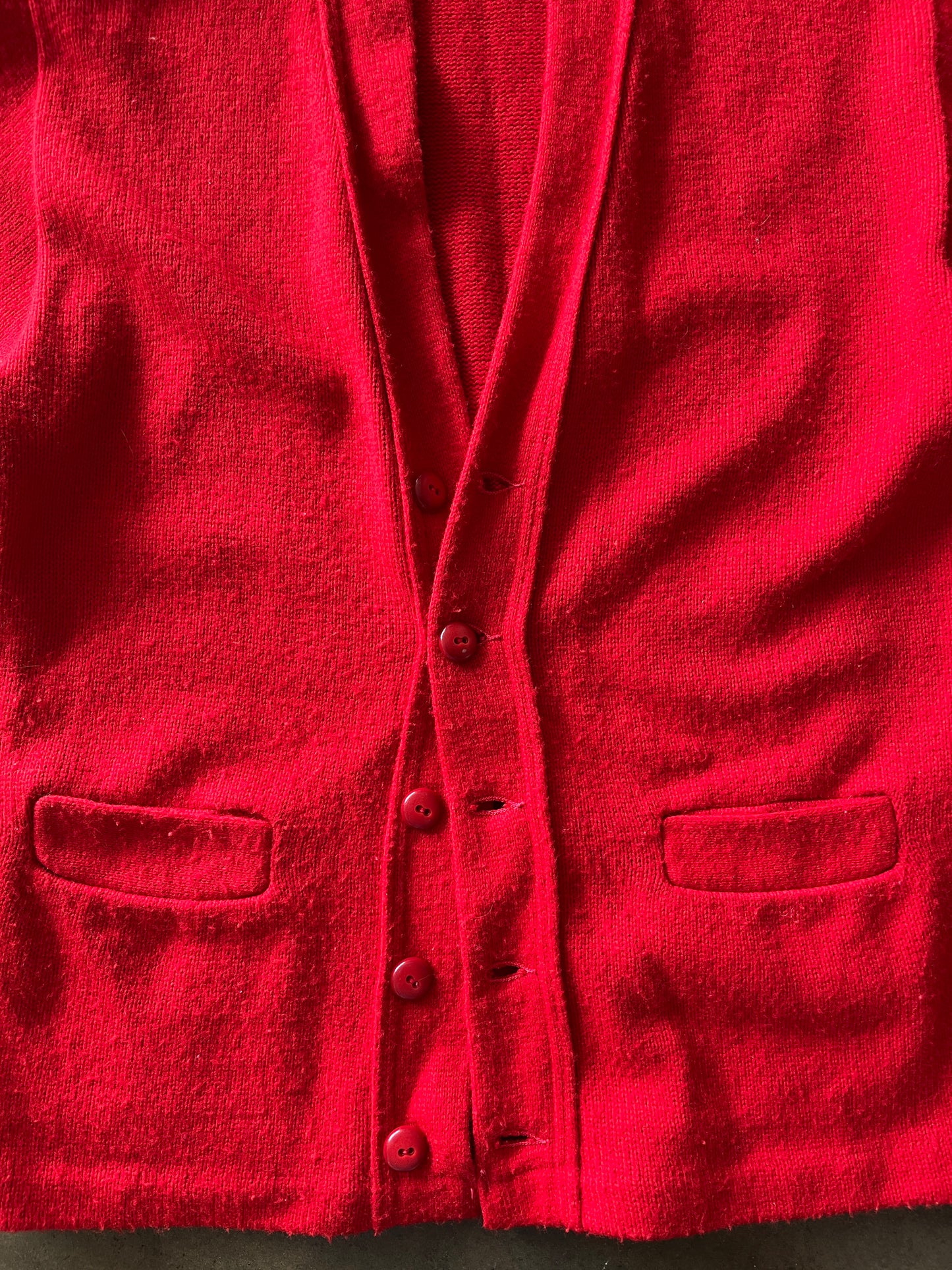 1950s Tennessee American Inc. Red Button Front Cardigan