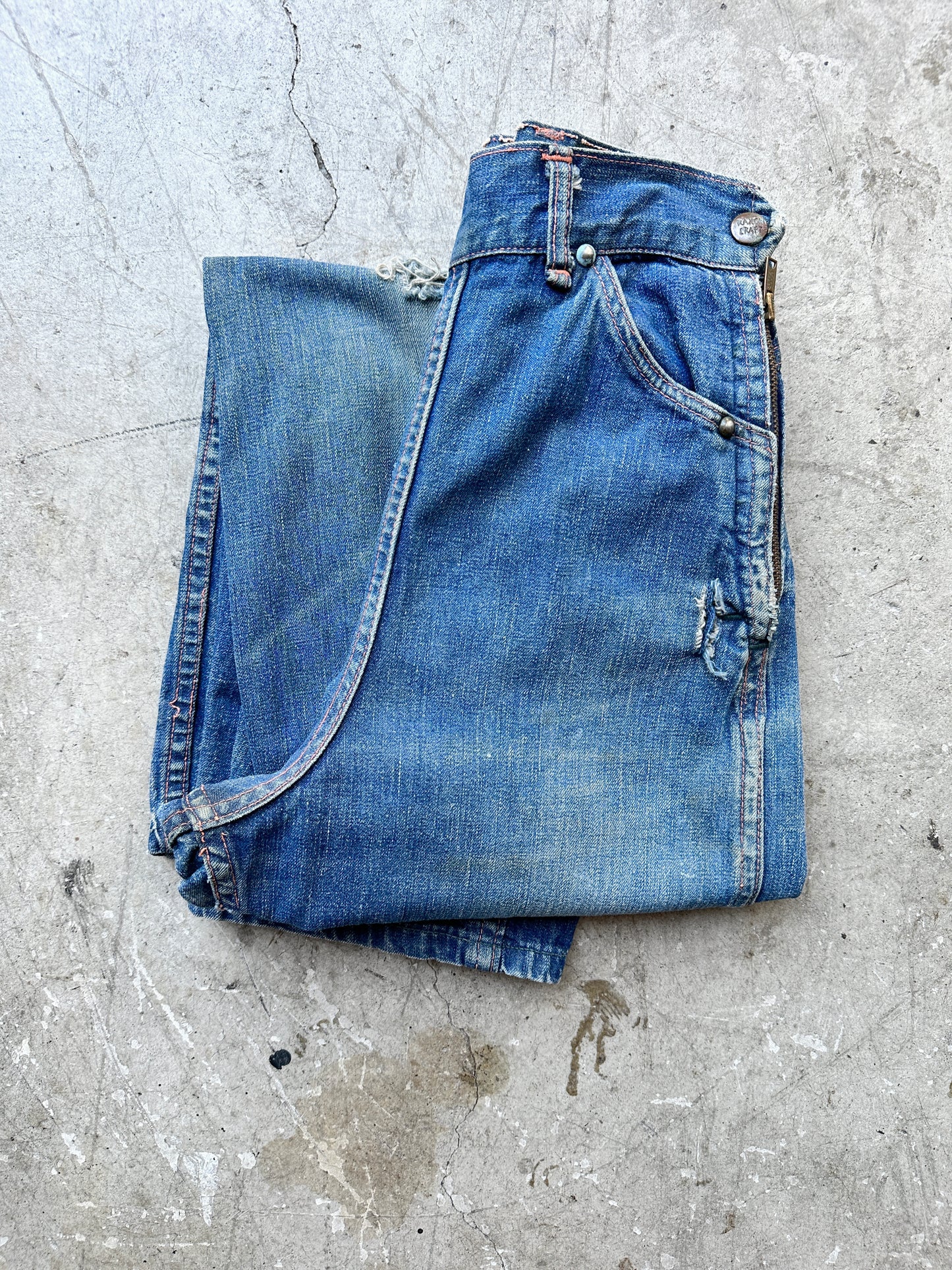 50's Side Zip Jeans