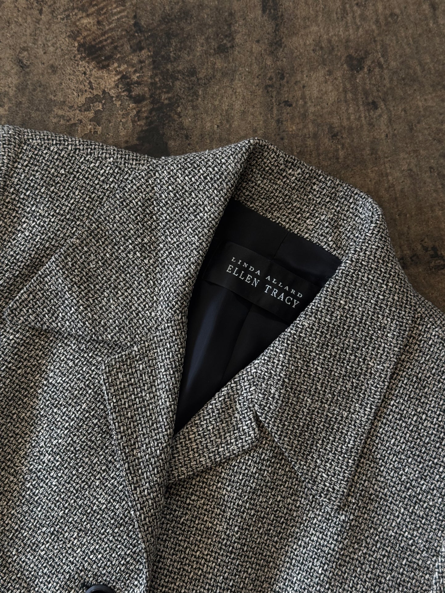 Ellen Tracy Textured Gray Blazer