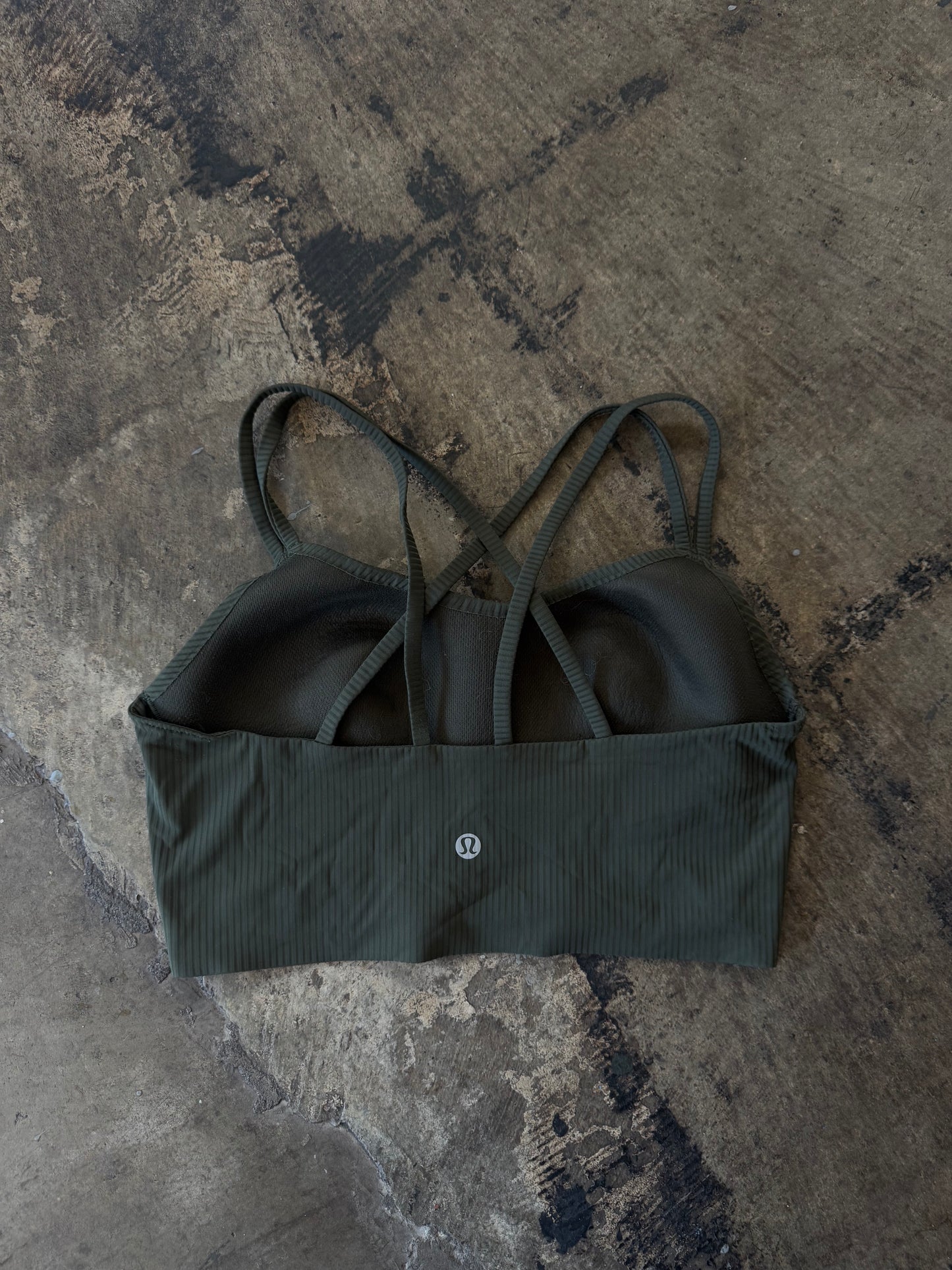 Olive Green Lululemon Sports Bra