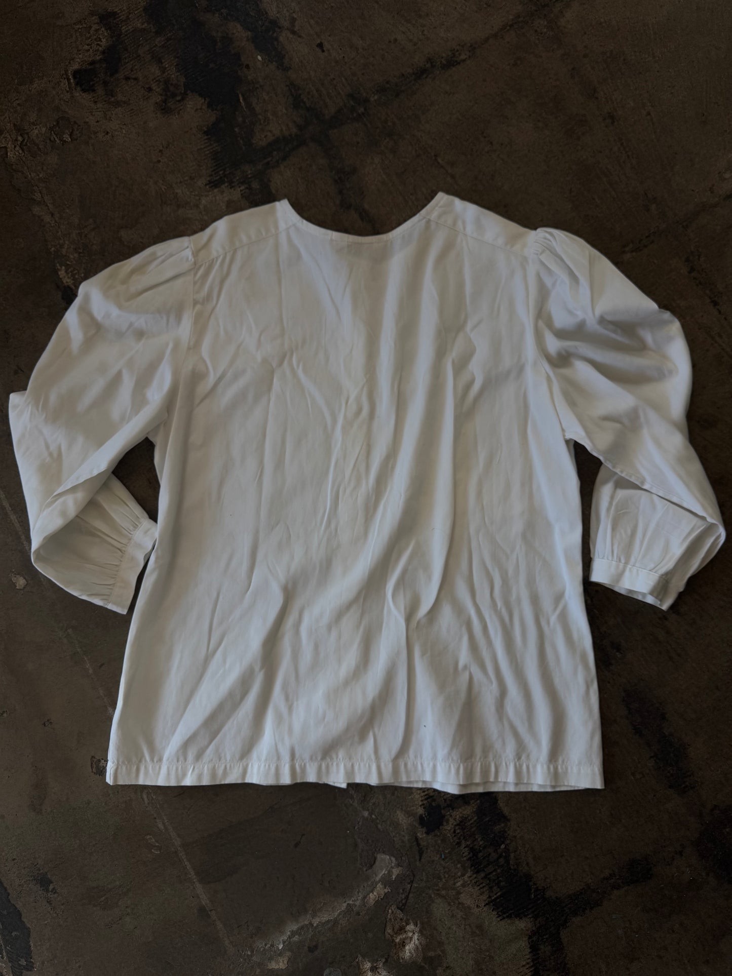 White Jos. A. Bank Button Up Blouse