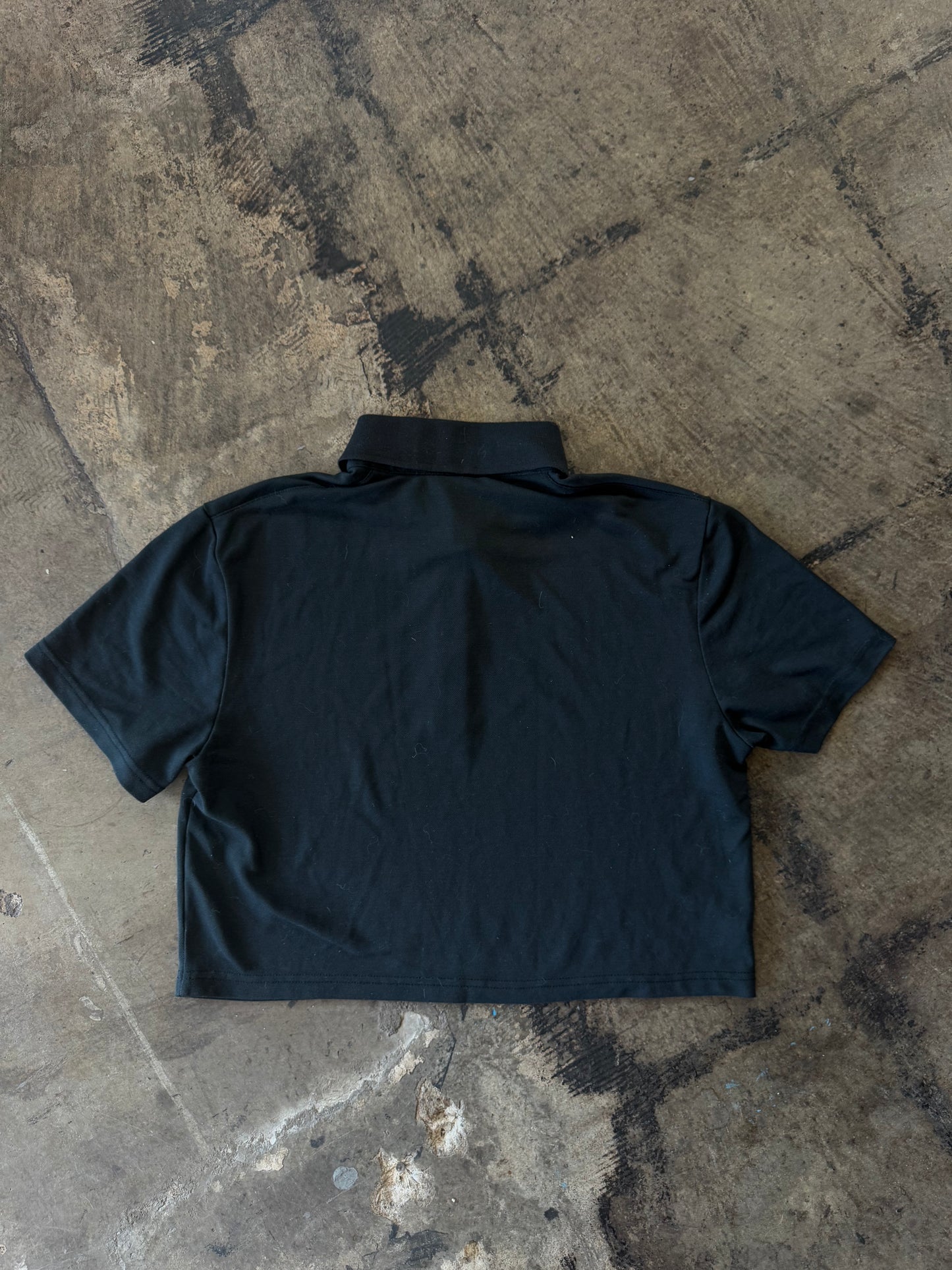 Outdoor Voices Black Cropped Polo