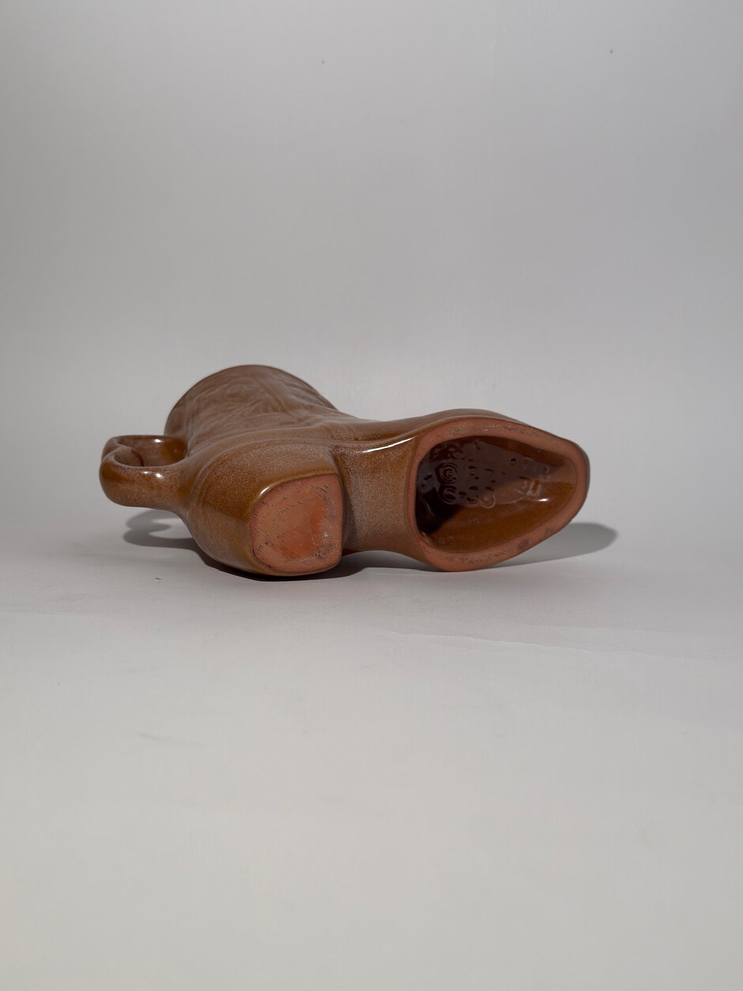 Frankoma Clay Cowboy Boot Mug