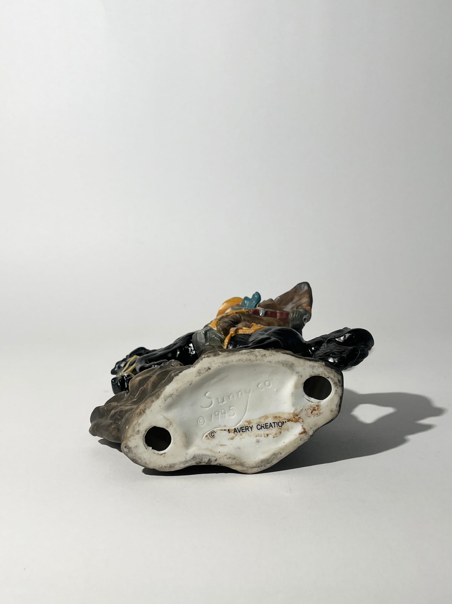 Bronco + Cowboy Ceramic Figurine