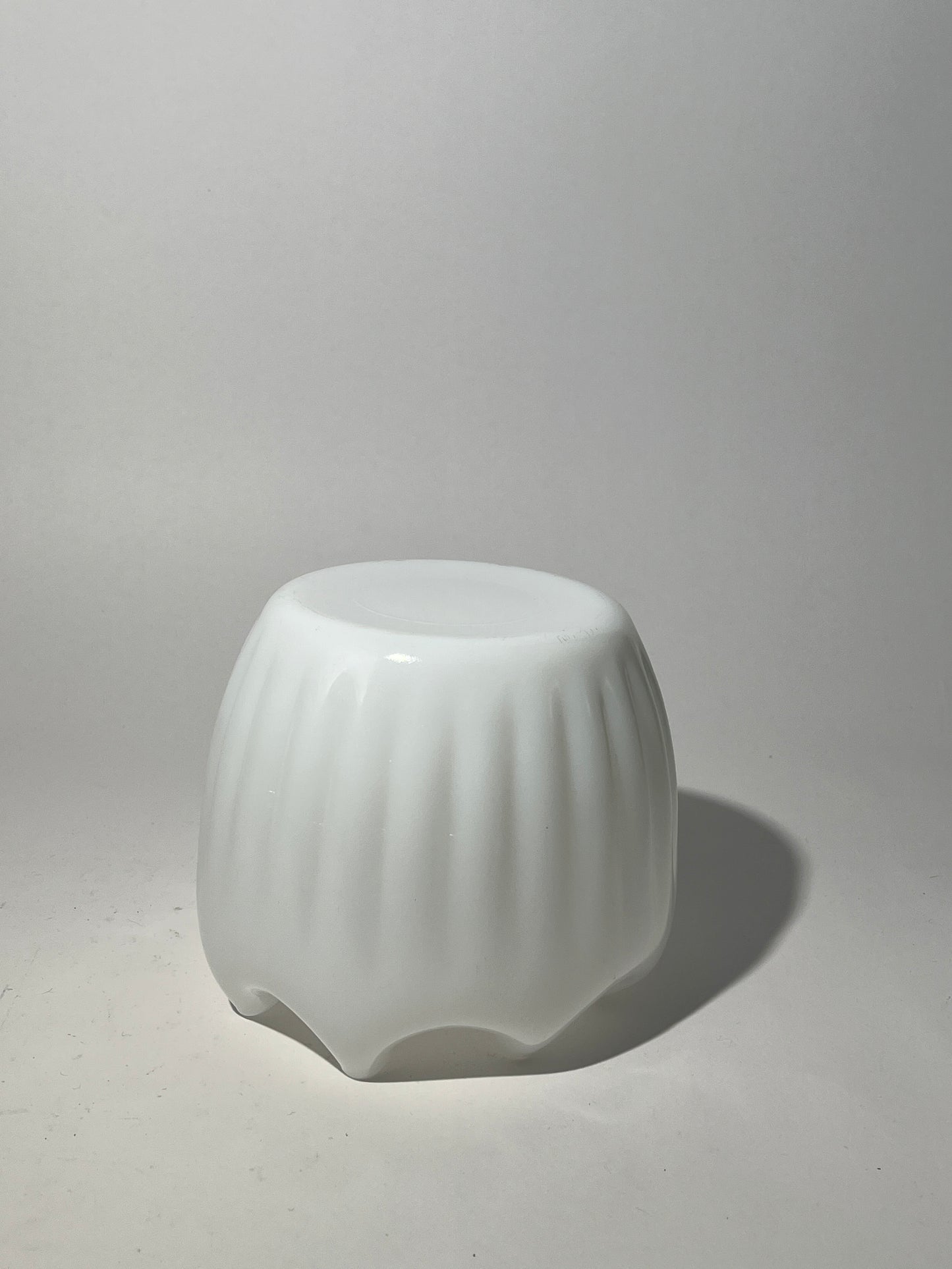 Milk Glass Round Vase