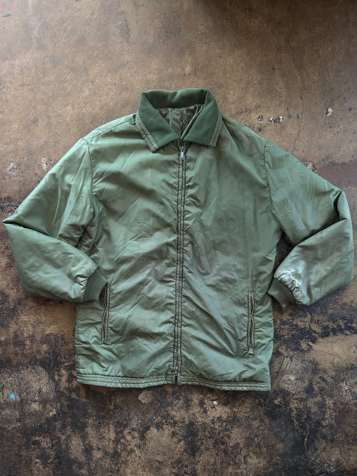 Olive White Stag Hooded Jacket