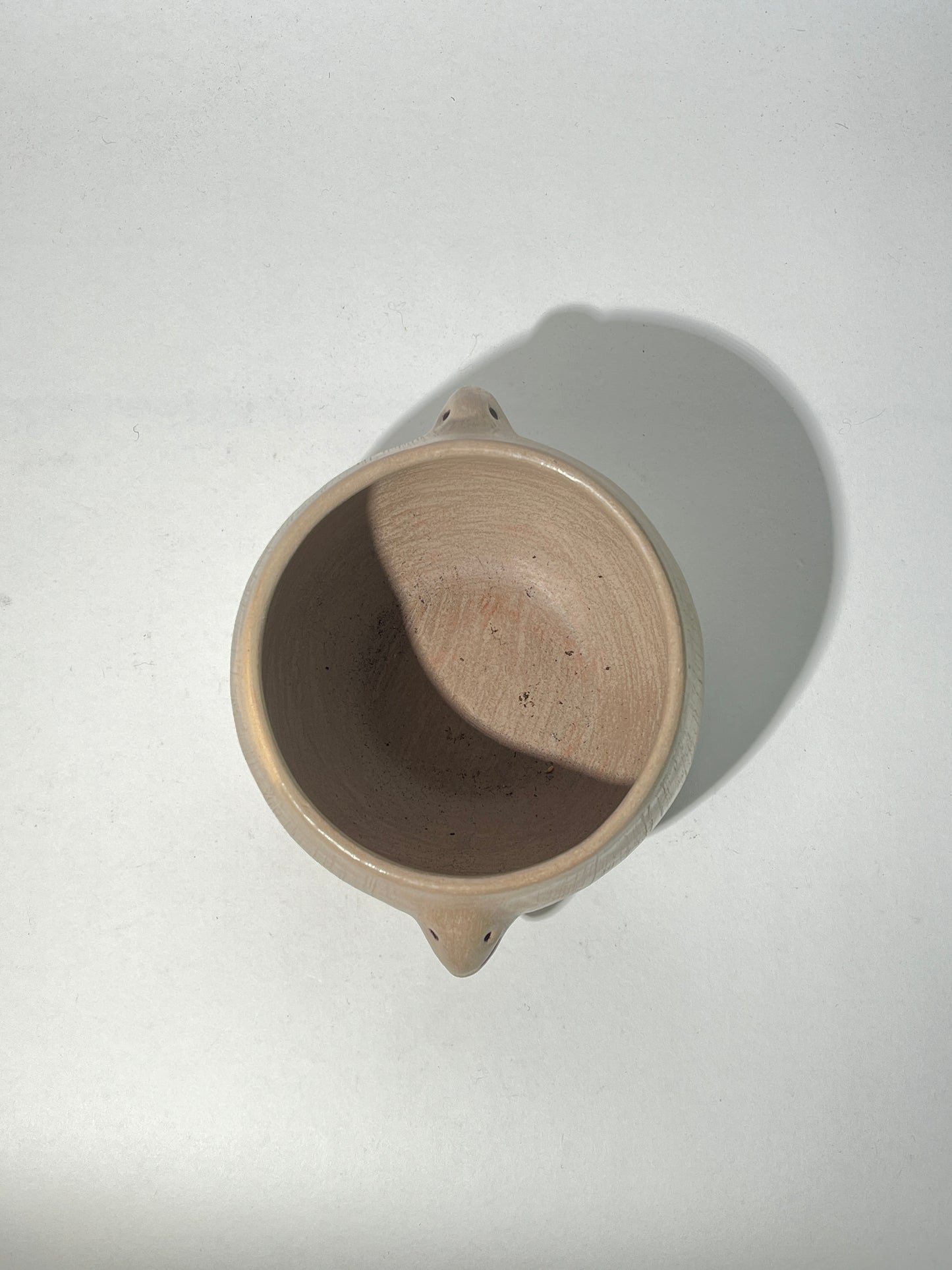Handmade Mexican Clay Bowl with Faces