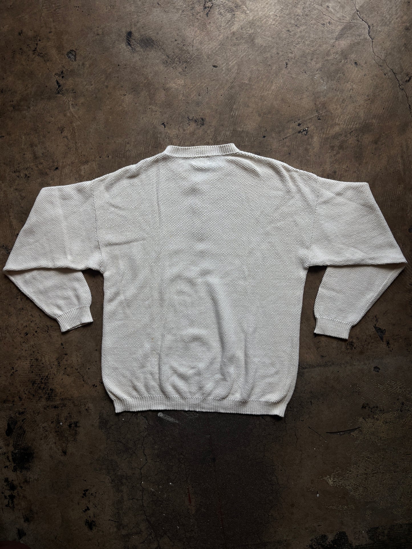 Cream Knit Henley