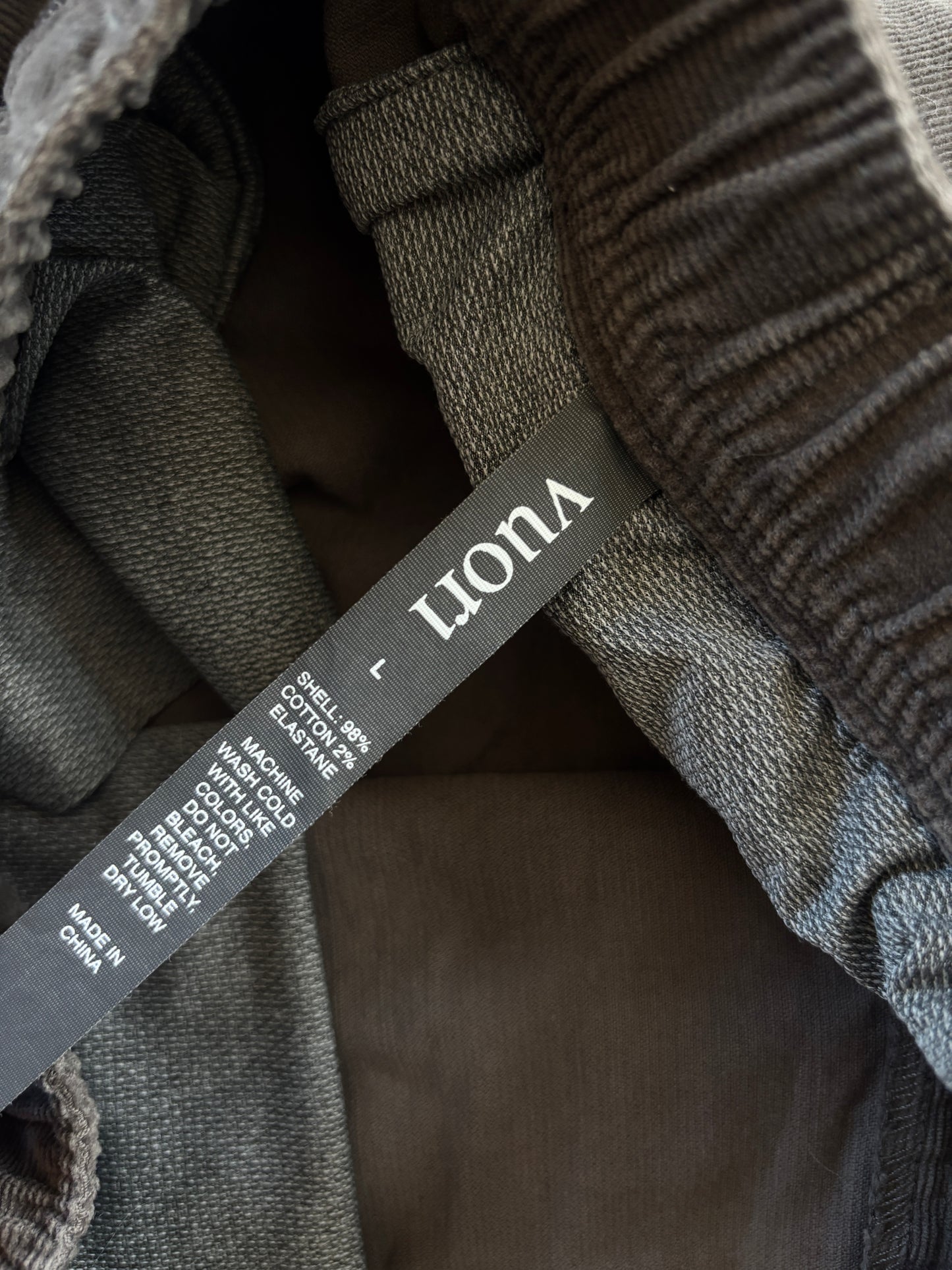 Gray Corduroy Vuori Pants