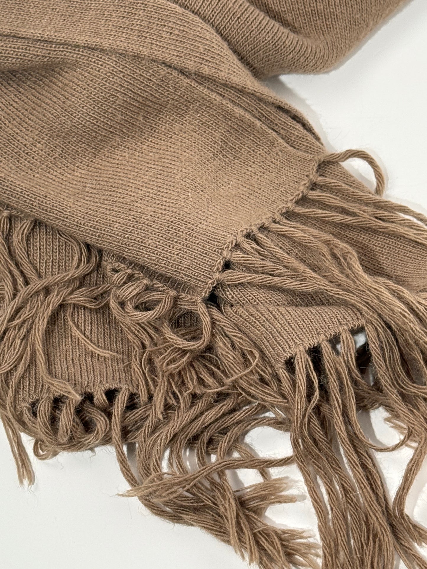 Knit Taupe Scarf