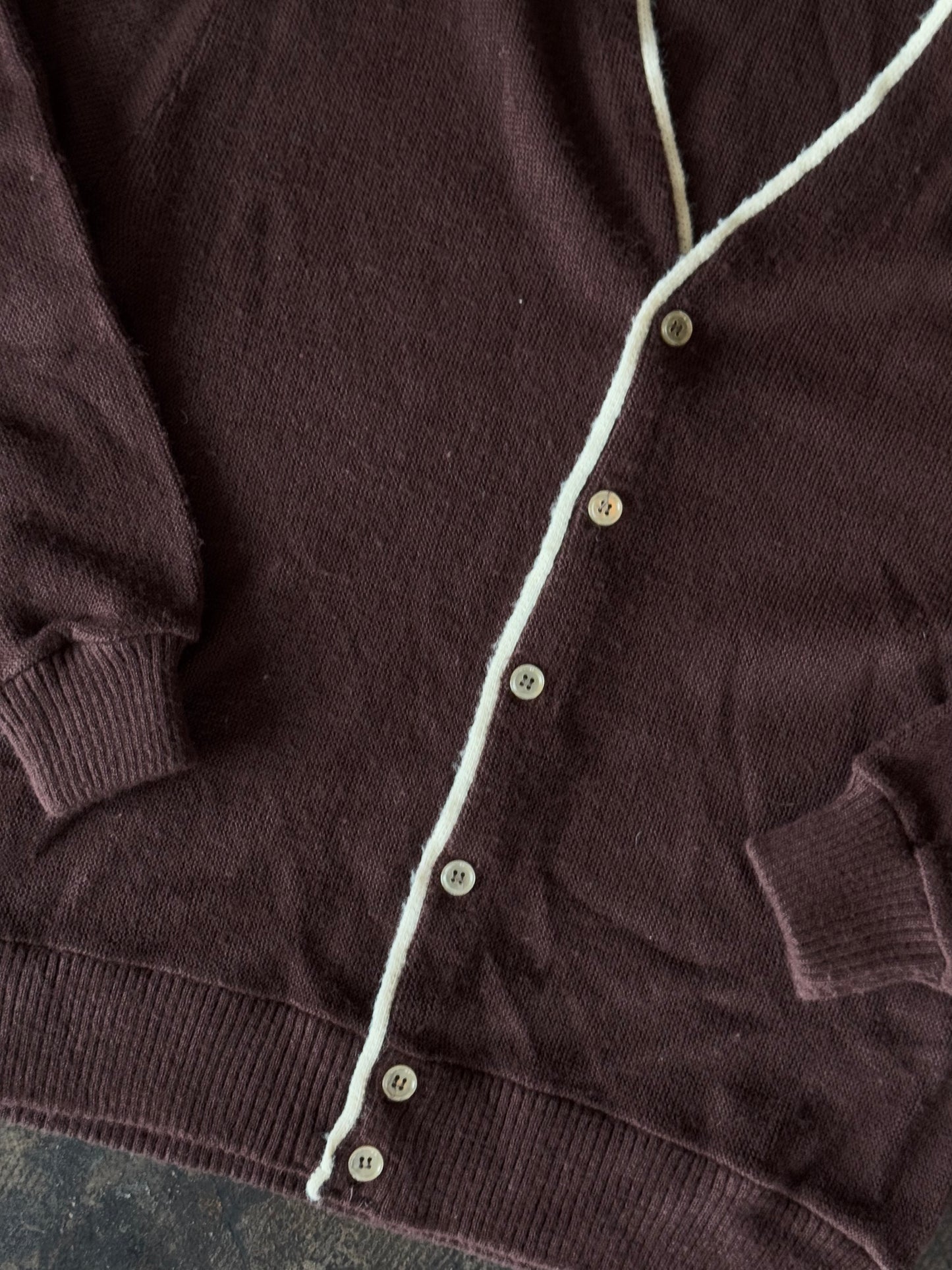 Arrow Cavalier Button Front Brown Cardigan