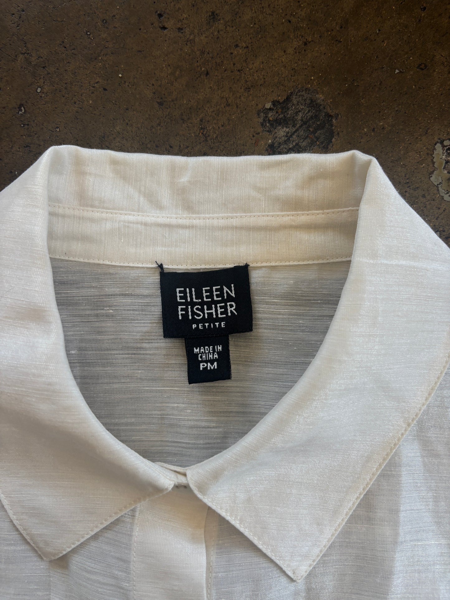 Gauze Eileen Fisher Cream Button Up