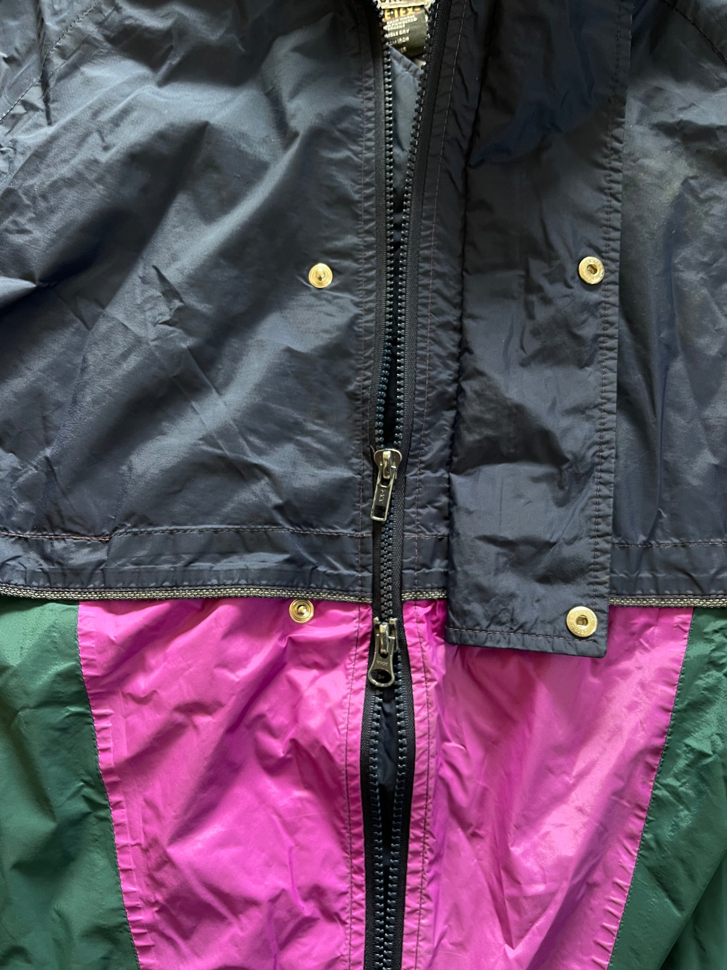 Navy / Teal / Purple GoreTex Windbreaker