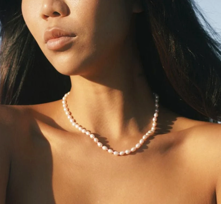 Cluster Pearl Necklace