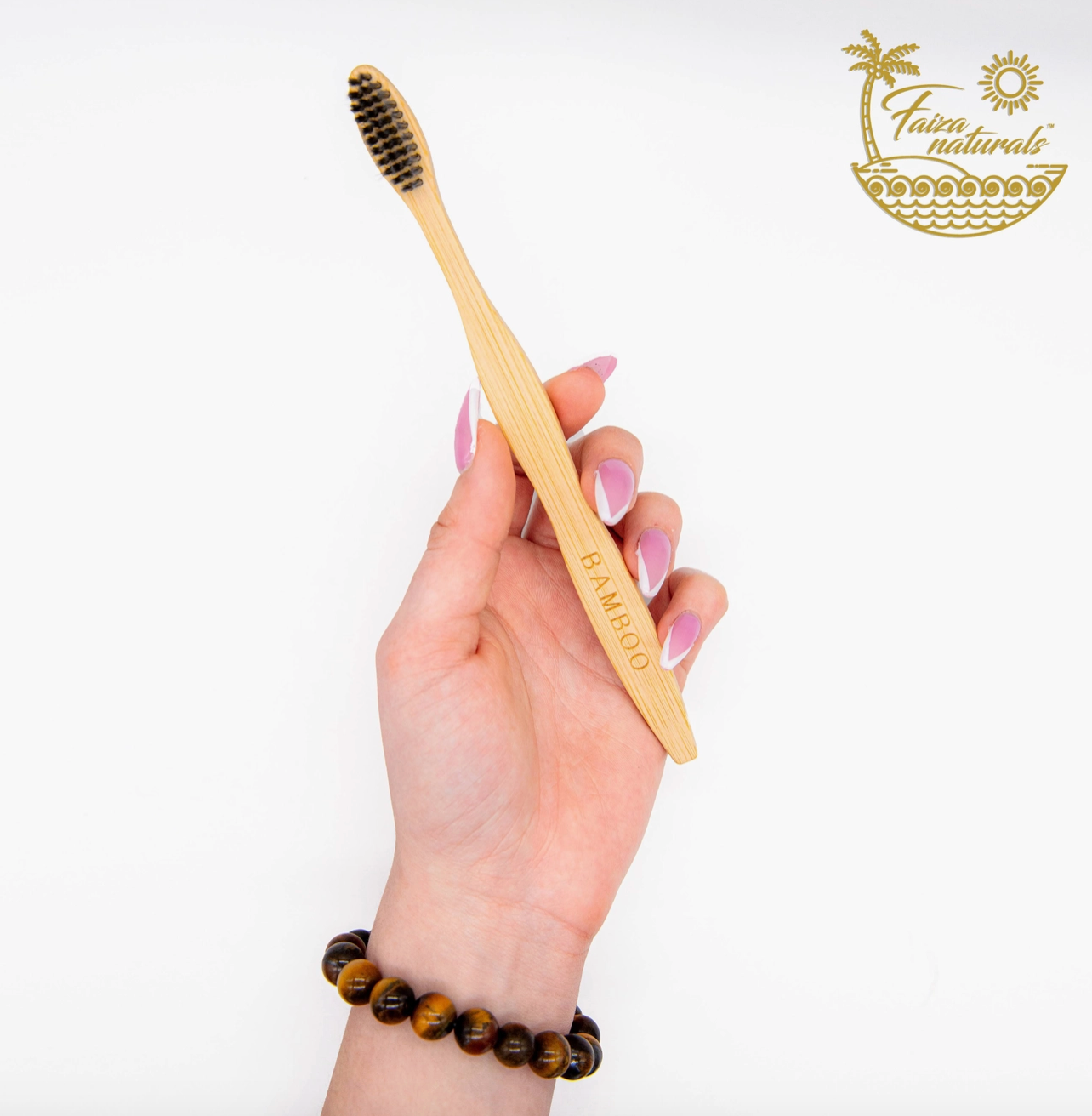 Japanese Bamboo Toothbrush with Charcoal
