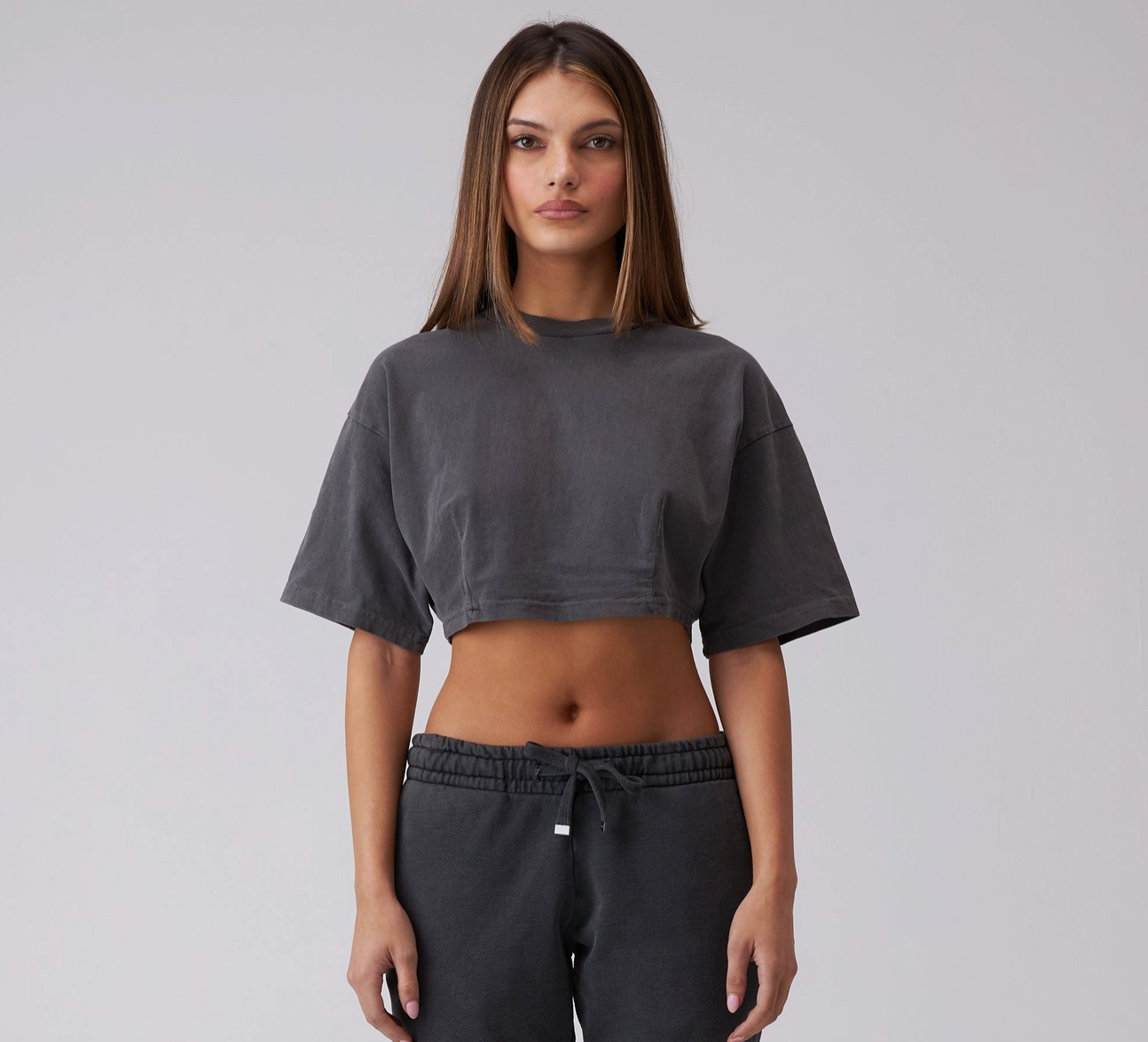 Crop Darted Tee