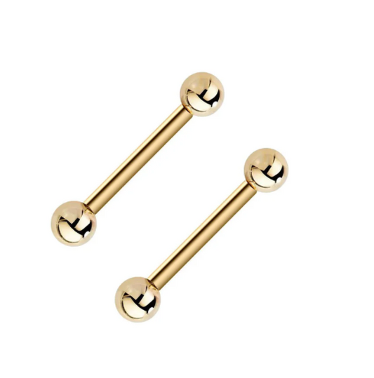 LeRoi Gold Straight Barbell