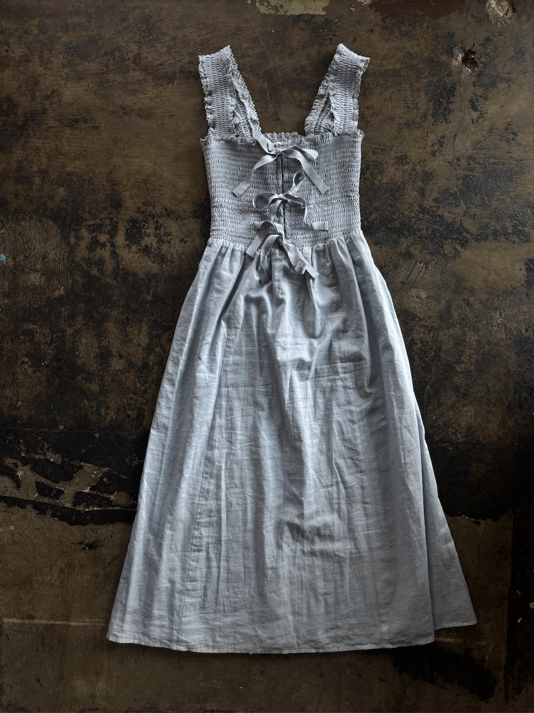 Blue Tie Front Reformation Dress