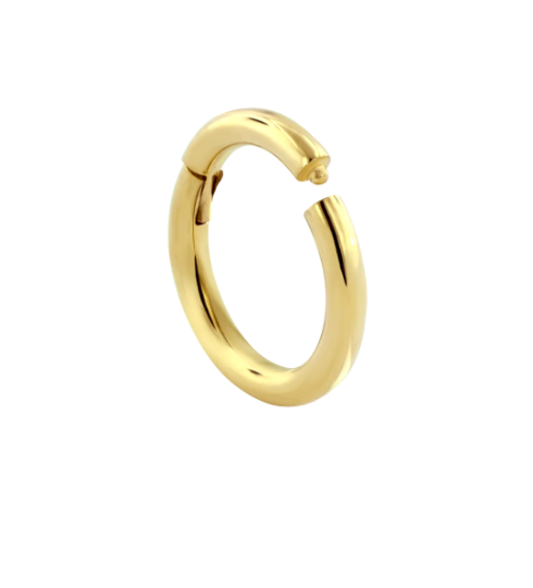 18K Gold Plain Ring Clicker