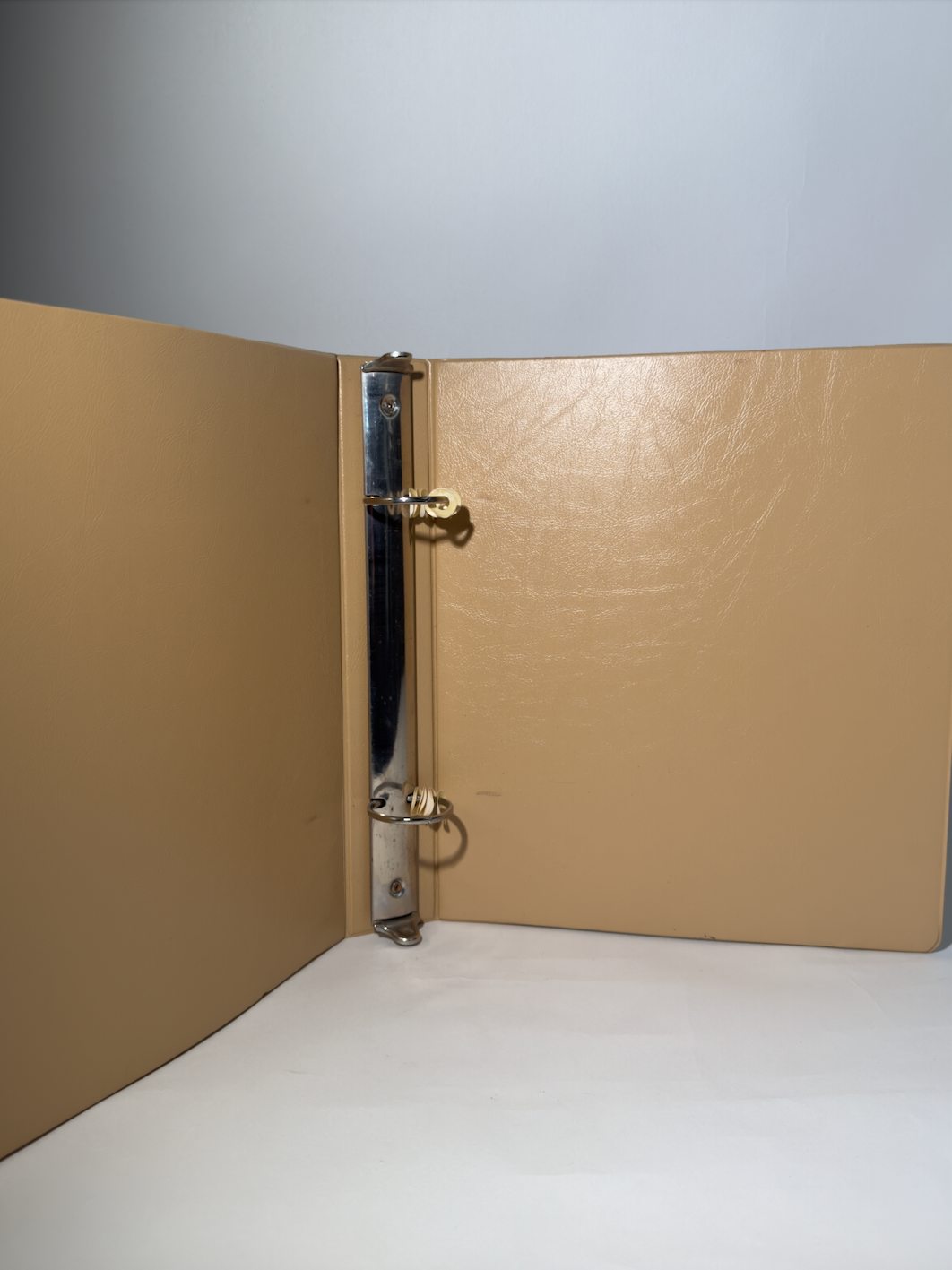 2 Ring Leather Brown Binder