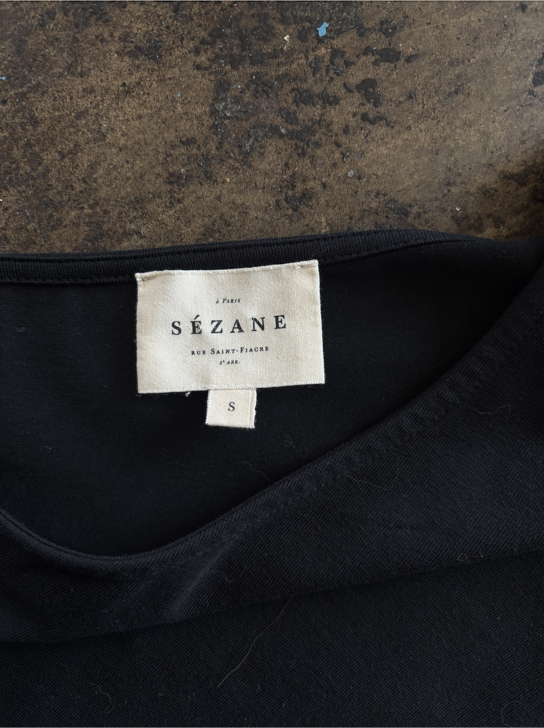 Black Sezane Short Sleeve Dress