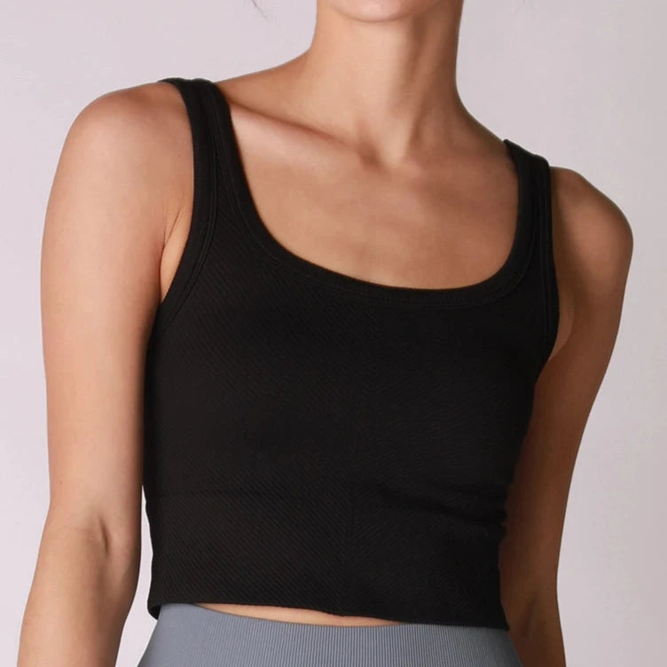 Chevron Scoop Neck Top