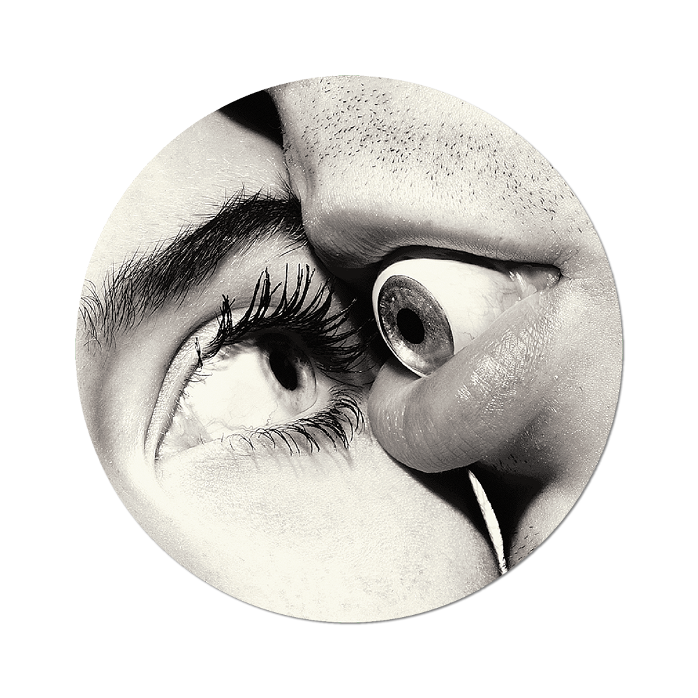 Metallic Eyes by Toiletpaper Sticker