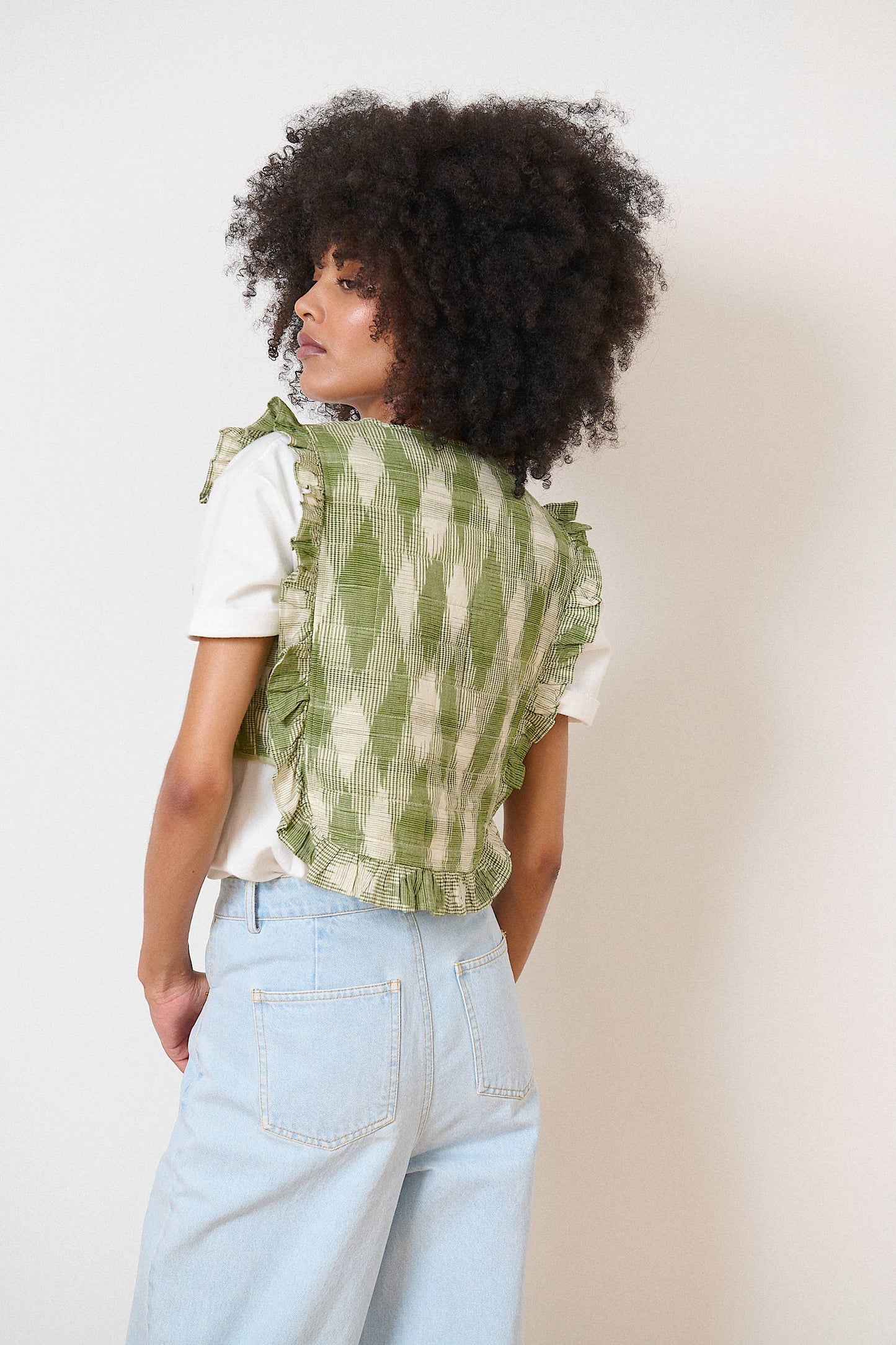 Printed quilted jacket - VELMA