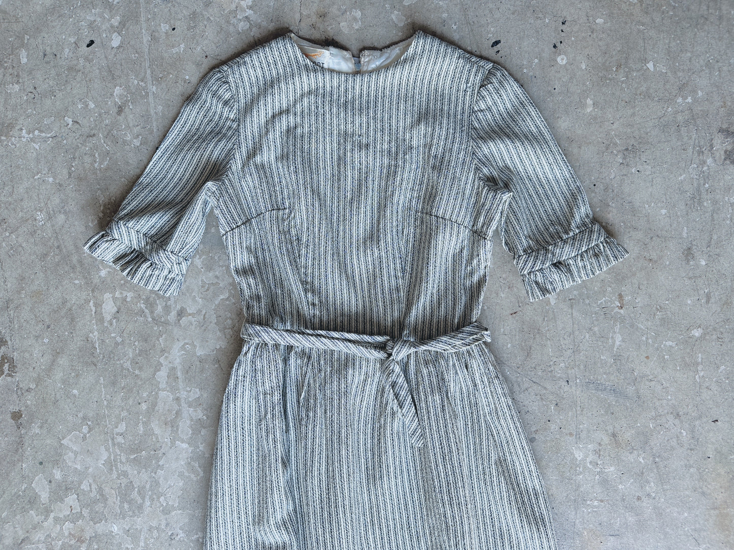 1960s Engineer Striped Dress