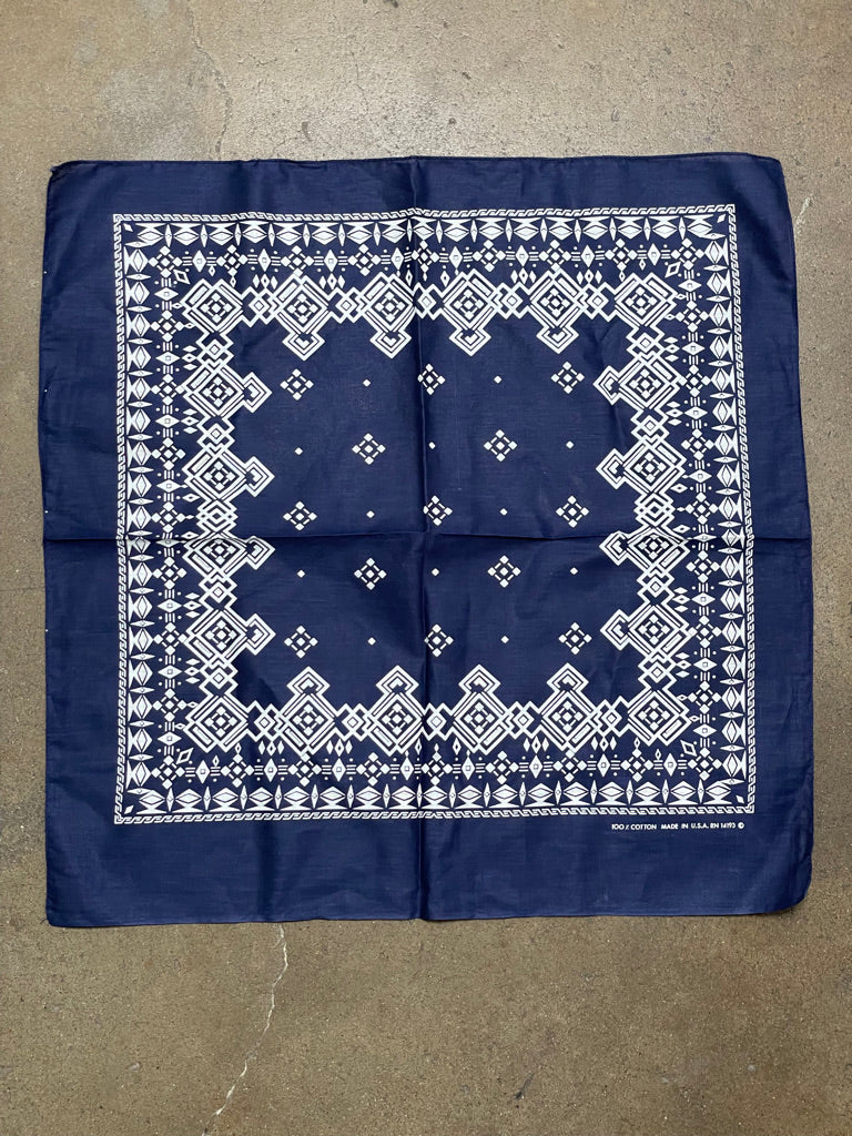 Deadstock Blue Printed Bandana